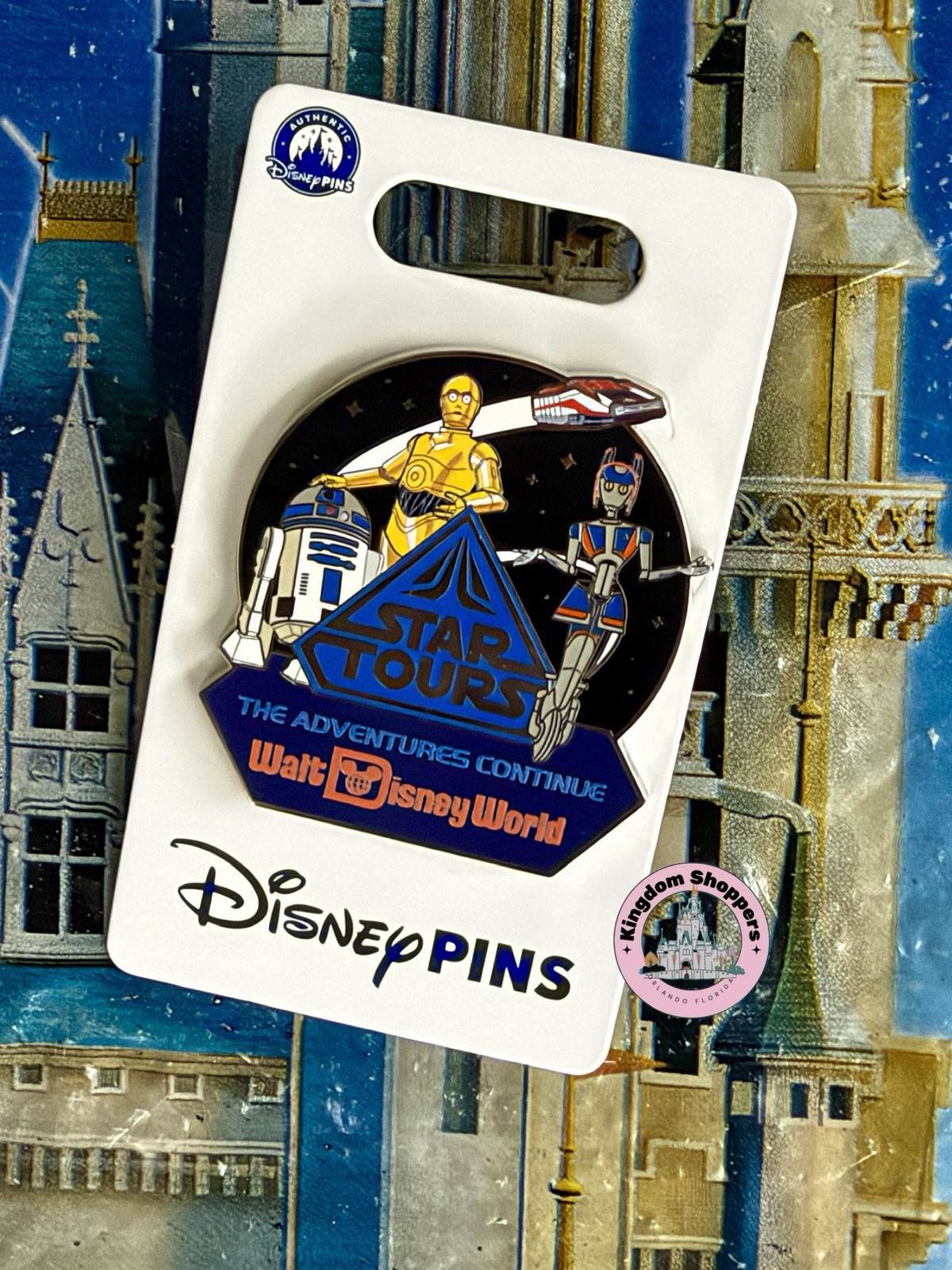 2026 Walt Disney World Parks Star Wars Star Tours C-3PO R2-D2 OE Pin