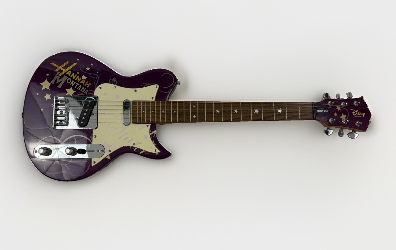 Disney Hannah Montana Secret Star Washburn Electric Guitar Purple Y2K Untested
