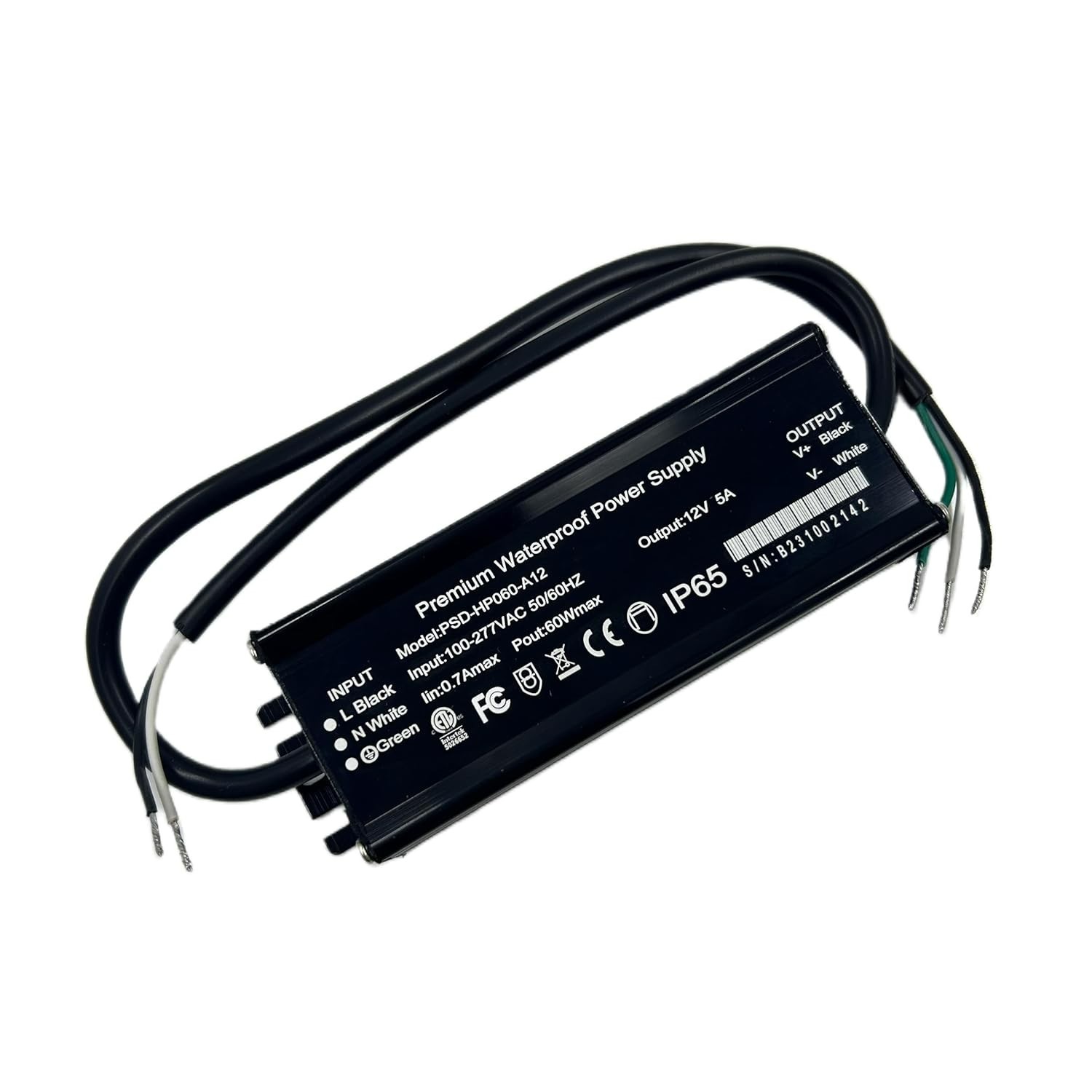 LED Driver 60W/100W/300W ETL Listed Power Supply Waterproof Transformer Adapter LED Driver 60W/100W/300W ETL Listed Power Supply Waterproof Transformer Adapter