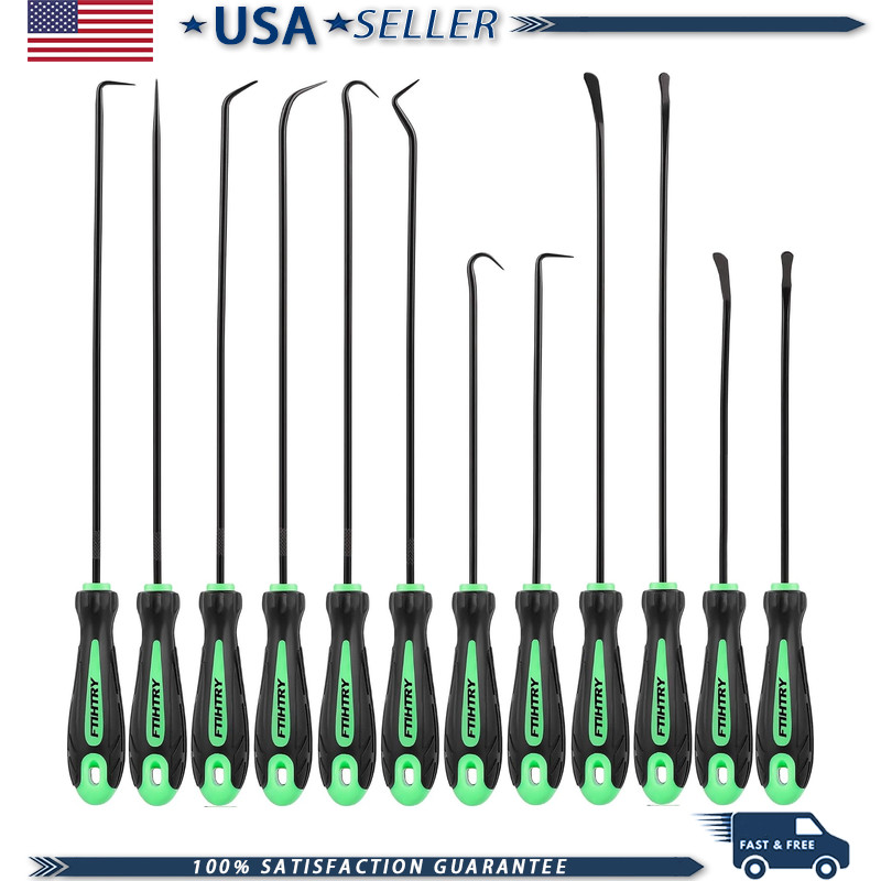 12-Piece Pick and Hook Tools Set Car Car Oil Seal O-Ring Gasket Removal