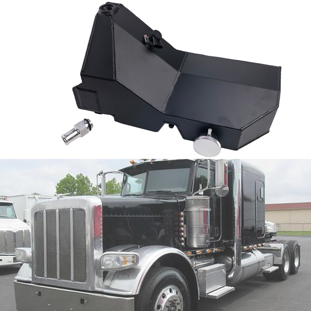 Coolant Surge Tank 6035403 for Peterbilt 348/365/382/385 Dual Cap No Sensor