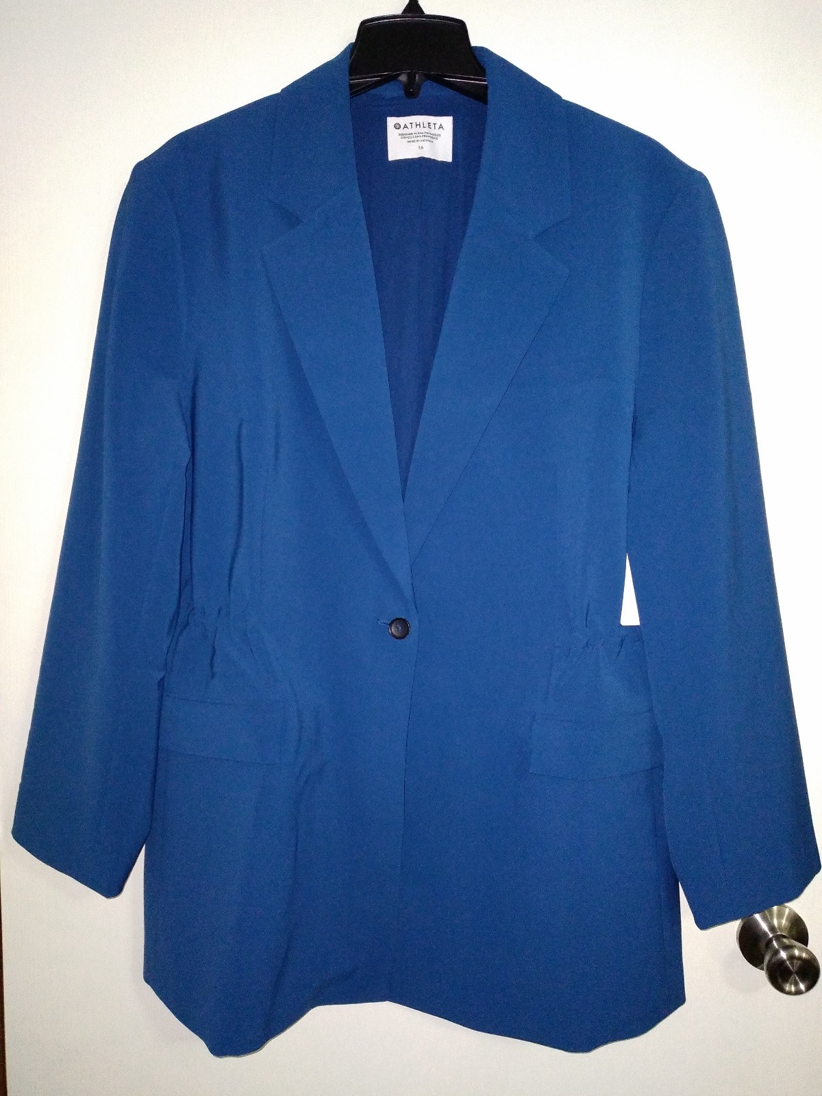 New Women\'s Size 16 ATHLETA MVP Blazer Power Of She Blue