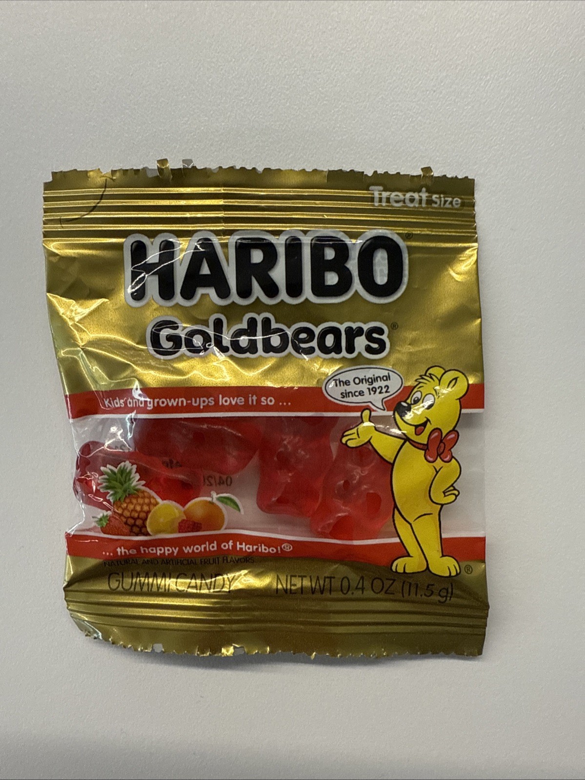 RARE Only RED Gummy  Bear Treat Size Haribo Pack