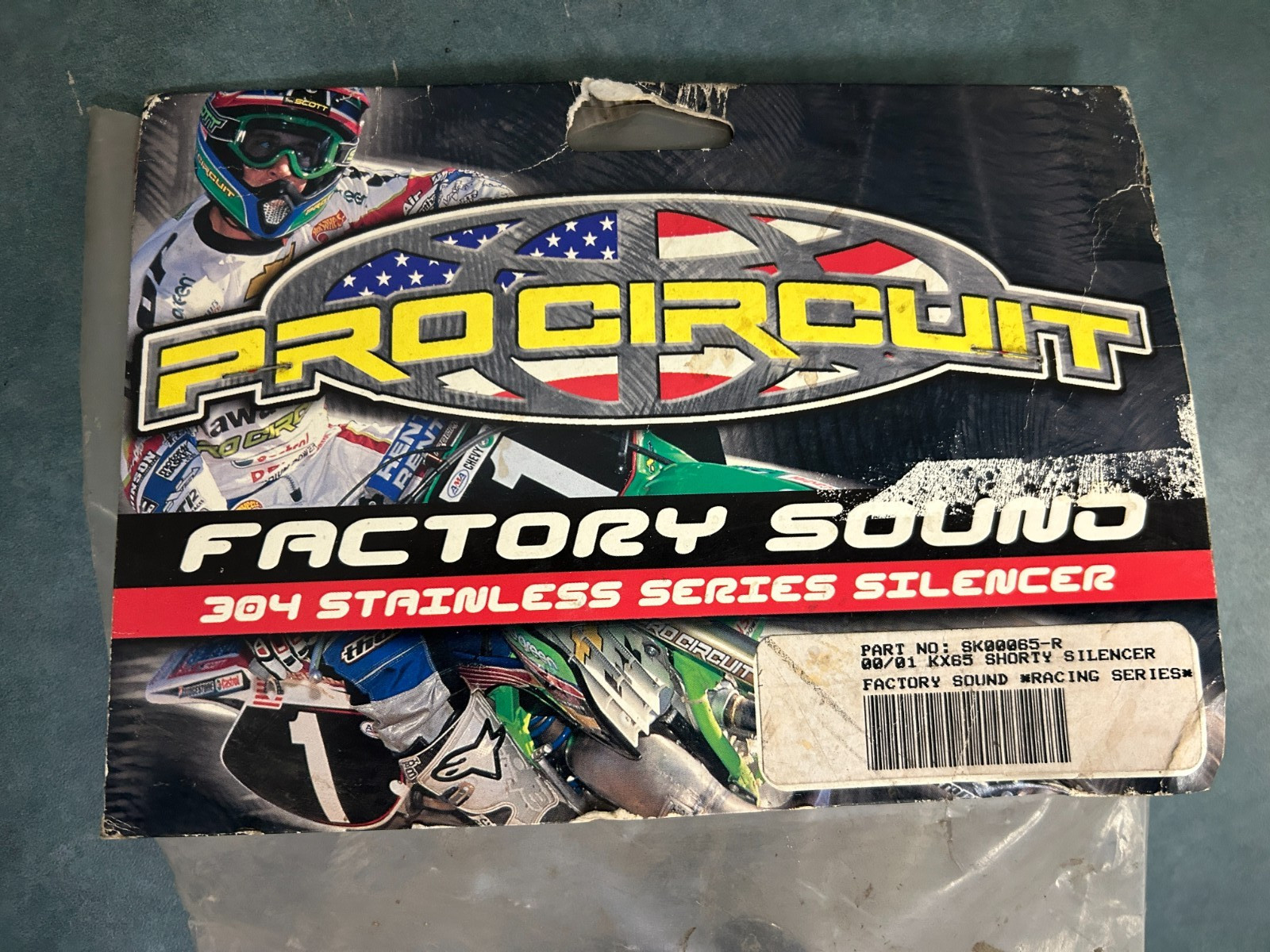 Pro Circuit SK00065-R Shorty silencer, Factory Sound Racing Series Pro Circuit SK00065-R Shorty silencer, Factory Sound Racing Series