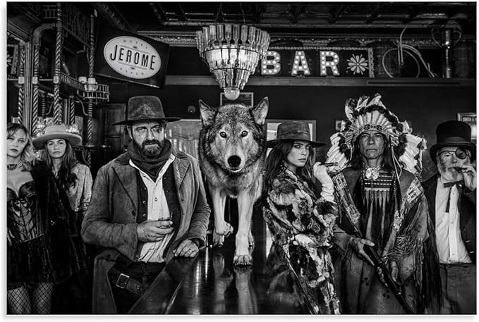 David Yarrow J Bar Jerome Hotel Black White Matte Paper Poster Wall Art 24x36