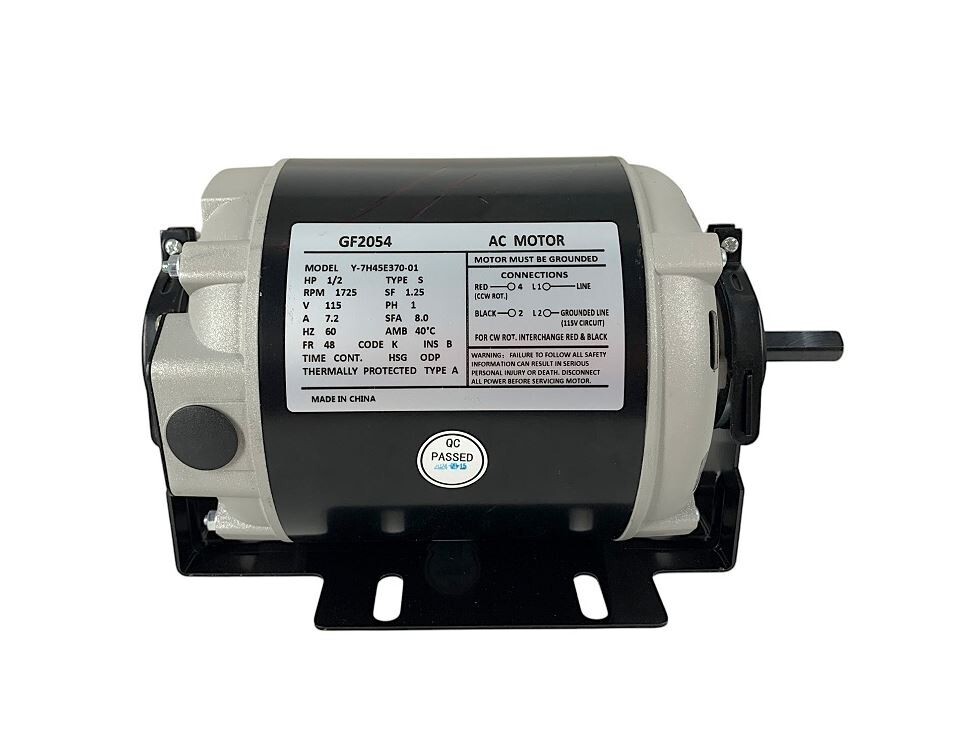 AO Smith Replacement GF2054 Blower Motor, 1/2 HP, 115 Volt, 1725 RPM, 48 Frame