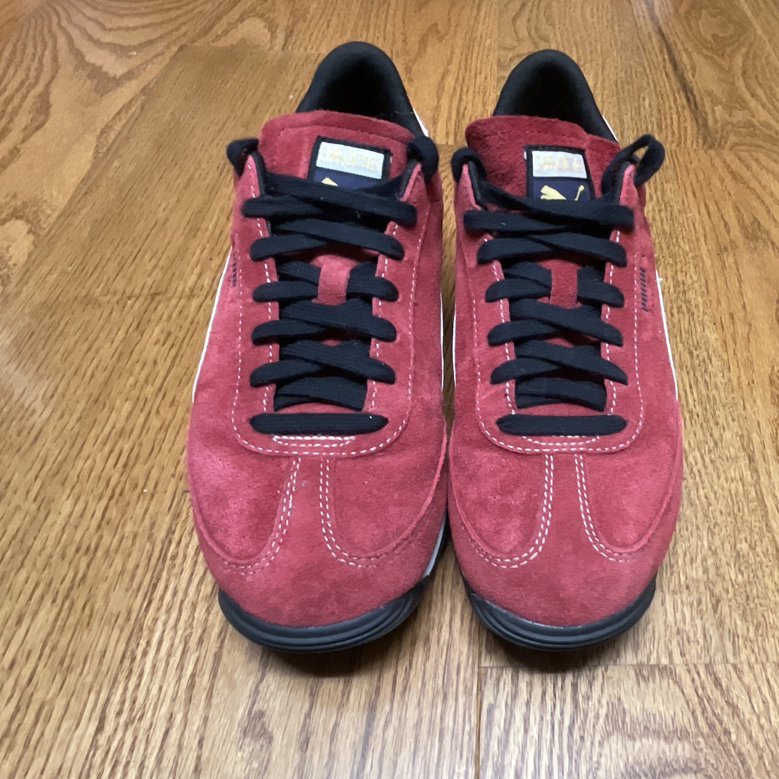 PUMA Easy Rider Red Suede Low Top Lace Up Sneakers Style Code 403591-01
