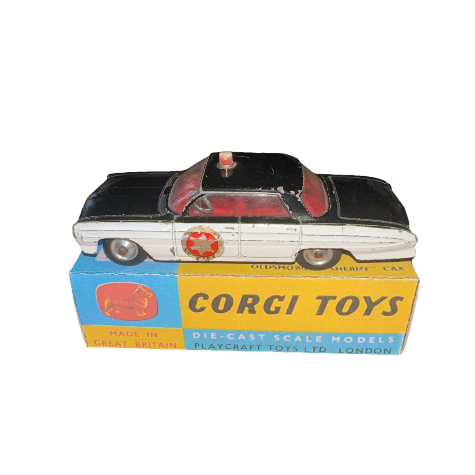 Corgi 237 OLDSMOBILE SHERIFF CAR BOXED. Corgi 237 OLDSMOBILE SHERIFF CAR BOXED.