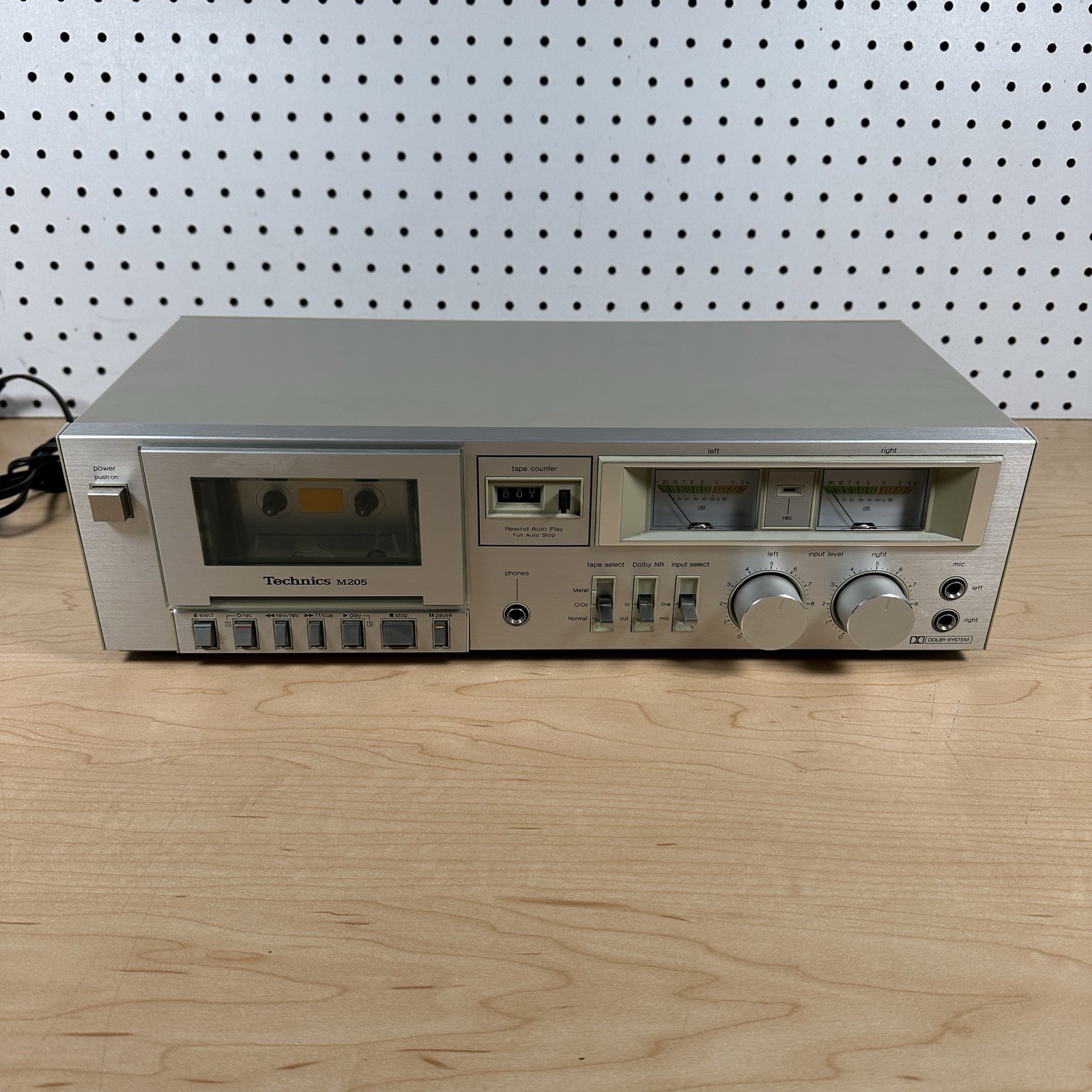 Technics RS-M205 Dolby System Stereo Cassette Tape Deck – Tested Technics RS-M205 Dolby System Stereo Cassette Tape Deck – Tested