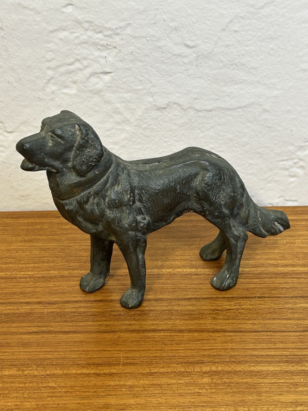 Vintage Cast Brass Sporting Dog Figure 5.5\