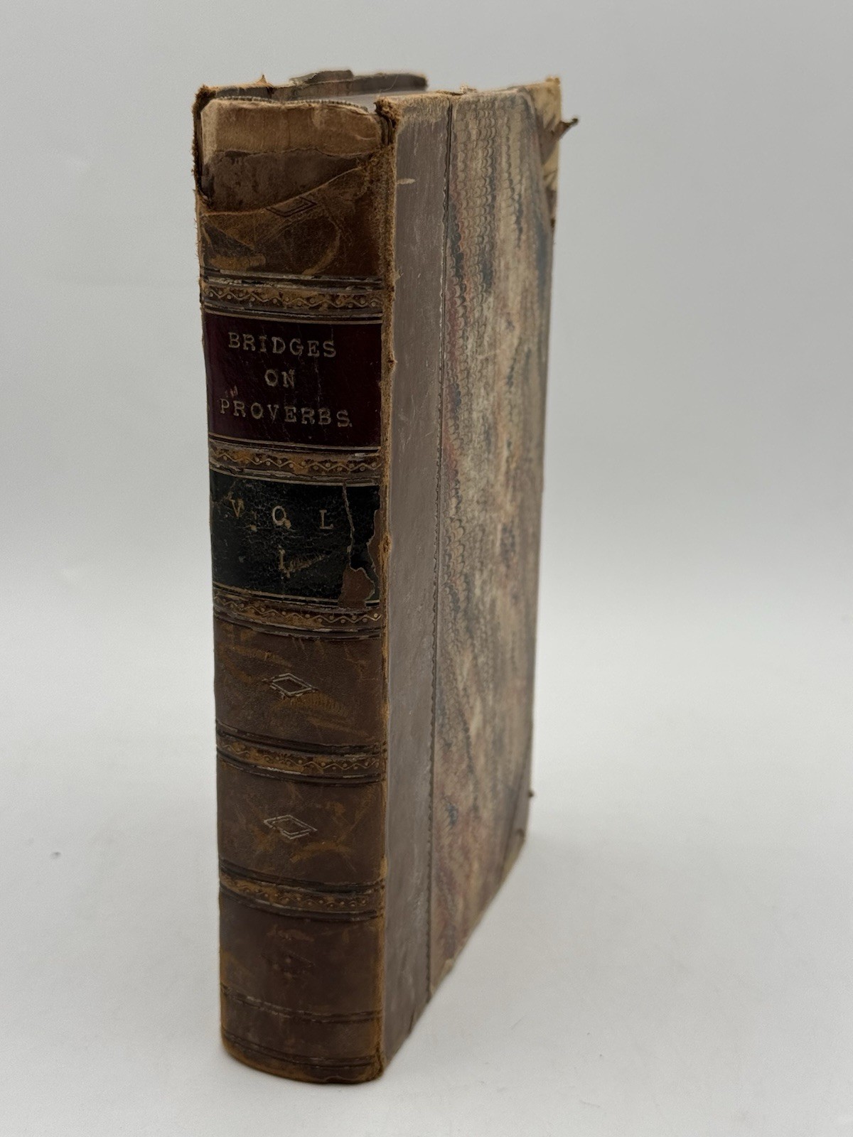 Antique Rev. C. Bridges on Proverbs Volume I Printed in 1846 Antique Rev. C. Bridges on Proverbs Volume I Printed in 1846
