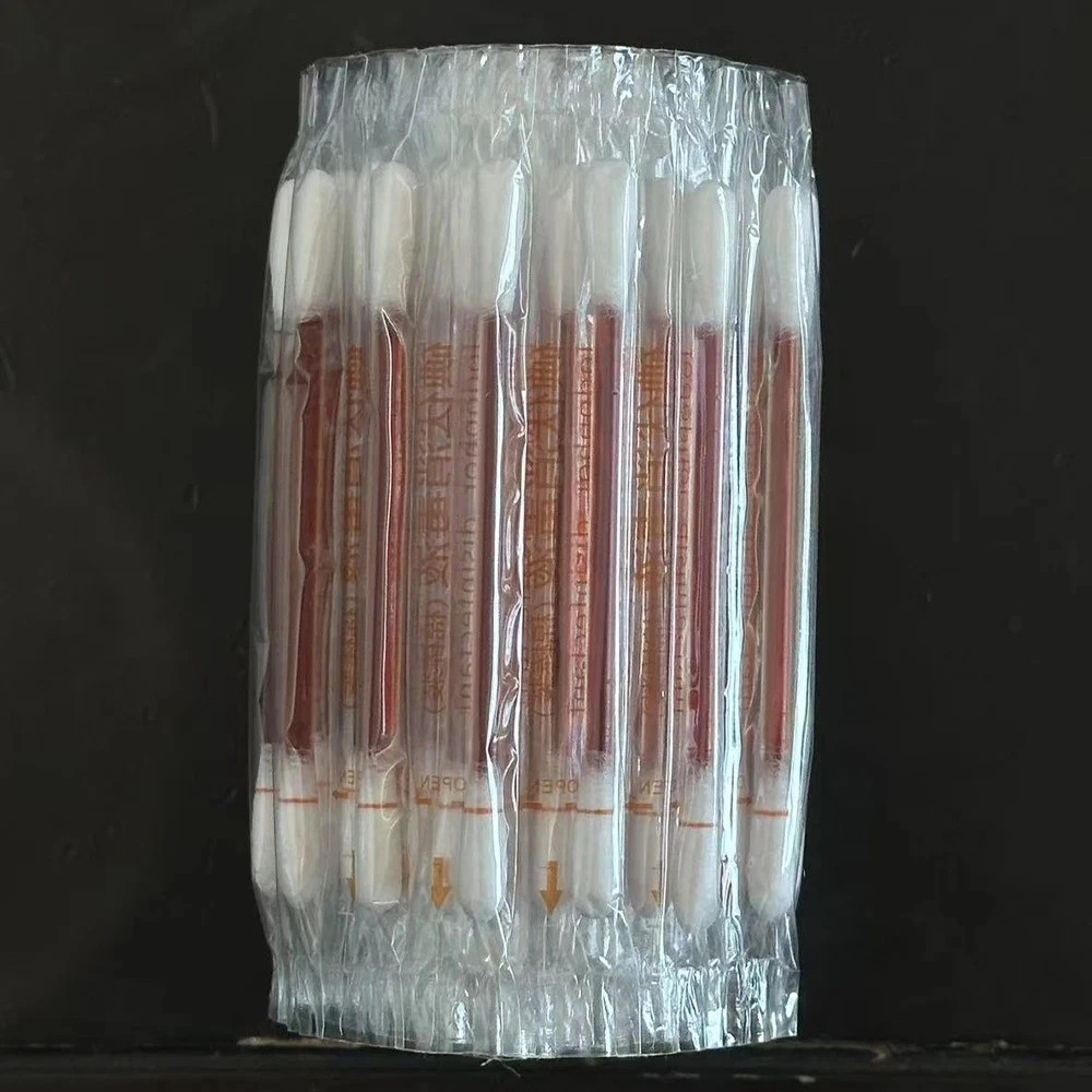 50/300Pcs Disposable Iodine Cotton Swab Sticks Portable First Aid Antiseptic