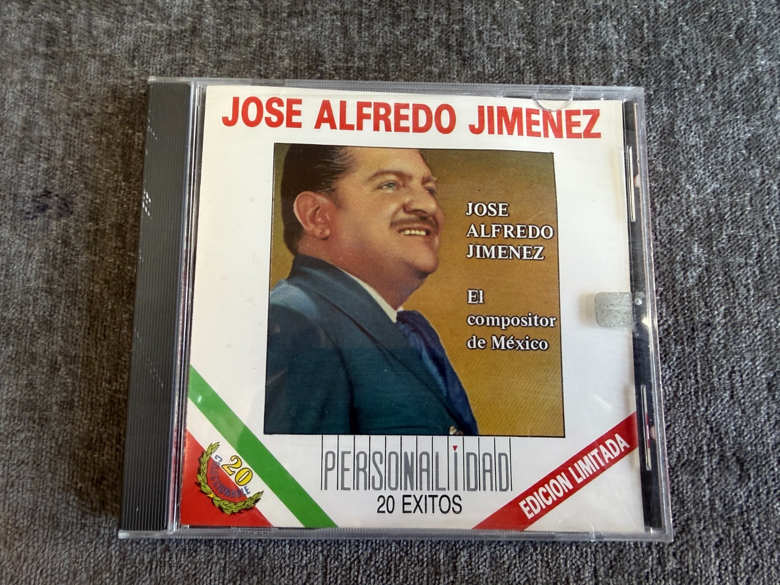 Jose Alfredo Jimenez Personalidad 20 Exitos Vintage CD 1992 Sony Discos Ranchera Jose Alfredo Jimenez Personalidad 20 Exitos Vintage CD 1992 Sony Discos Ranchera