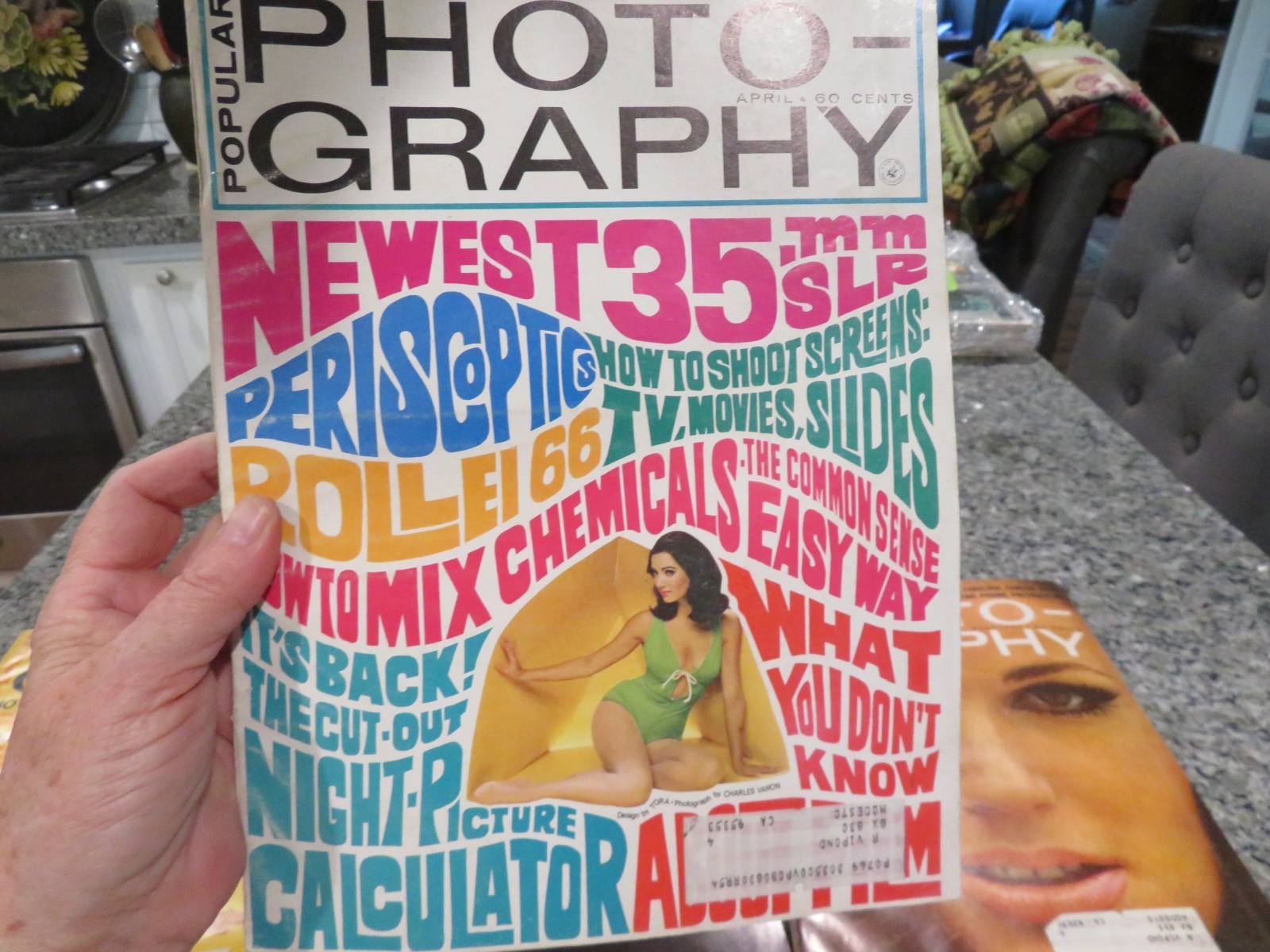 Lot of 8 Vintage 1960's & Older Popular Photography Magazine Amazing Graphics