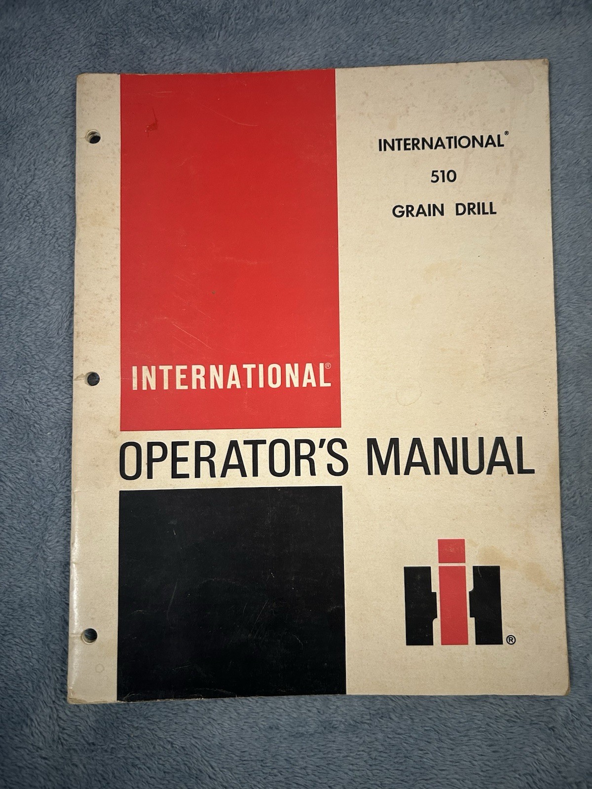 International Harvester 510 Grain Drill Operator\'s Manual Vintage IH Farm