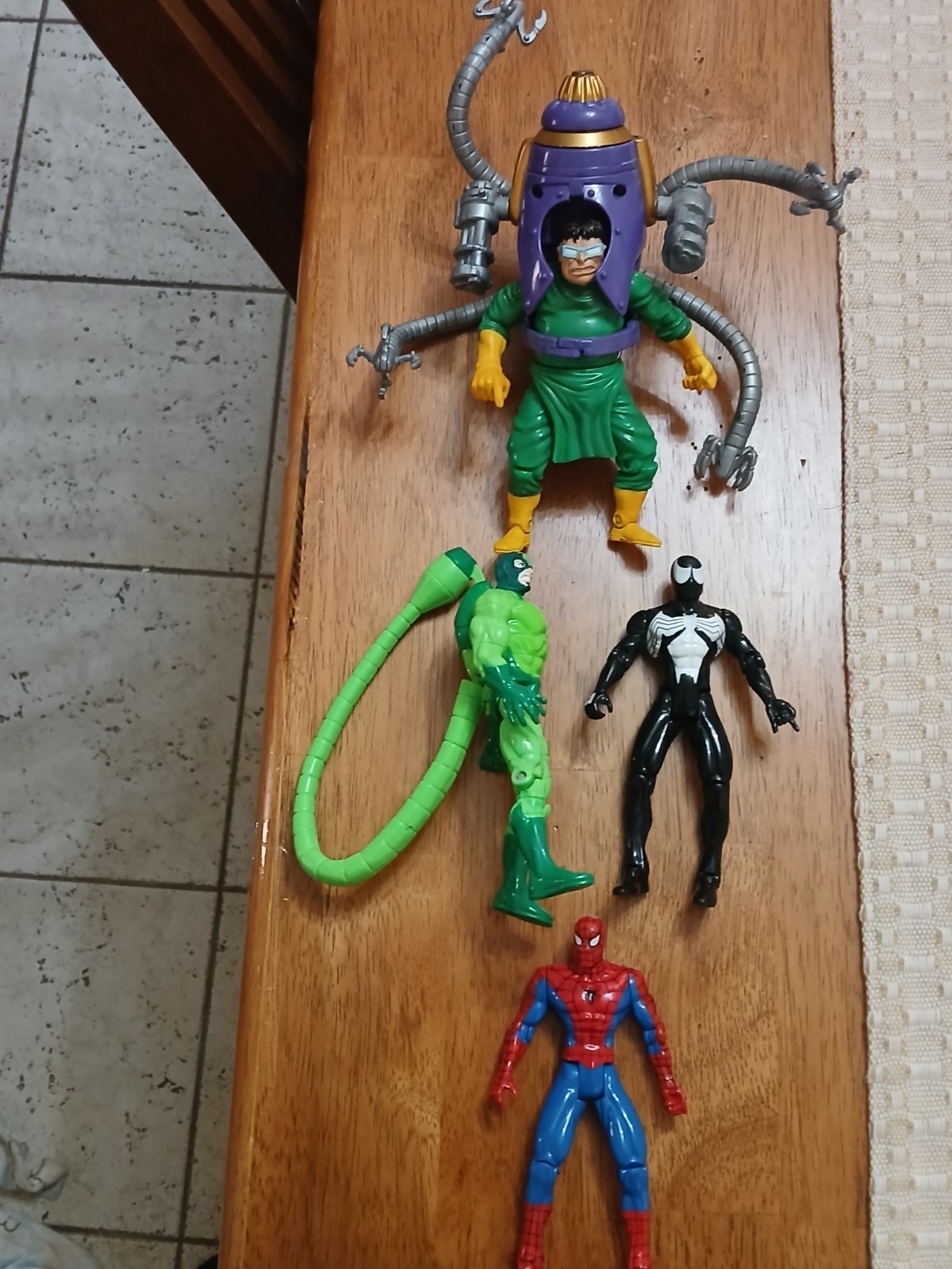 Vntg 1994/95 Marvel Toy Biz Action Figures Lot SPIDER-MAN VENOM DR OCT SCORPION 