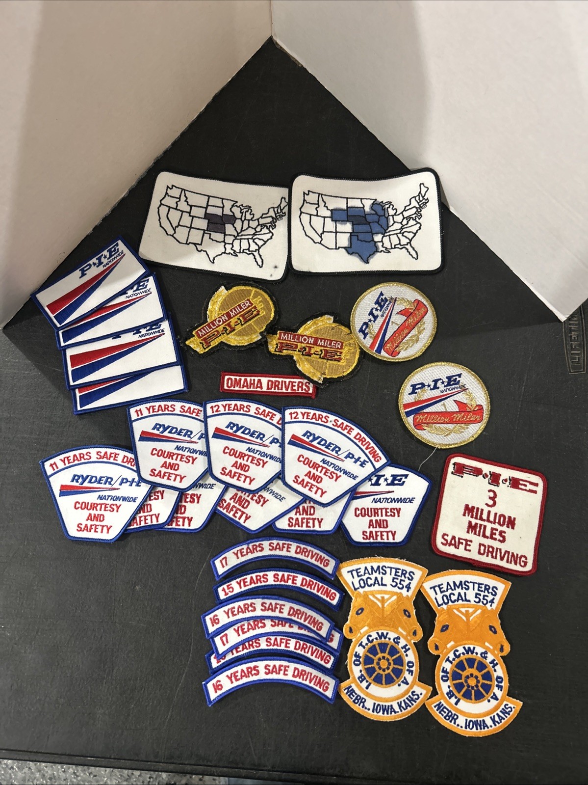 Lot Of 29 Vintage Ryder P.I.E. Nationwide Trucking Trucks Patches P I E. Lot Of 29 Vintage Ryder P.I.E. Nationwide Trucking Trucks Patches P I E.
