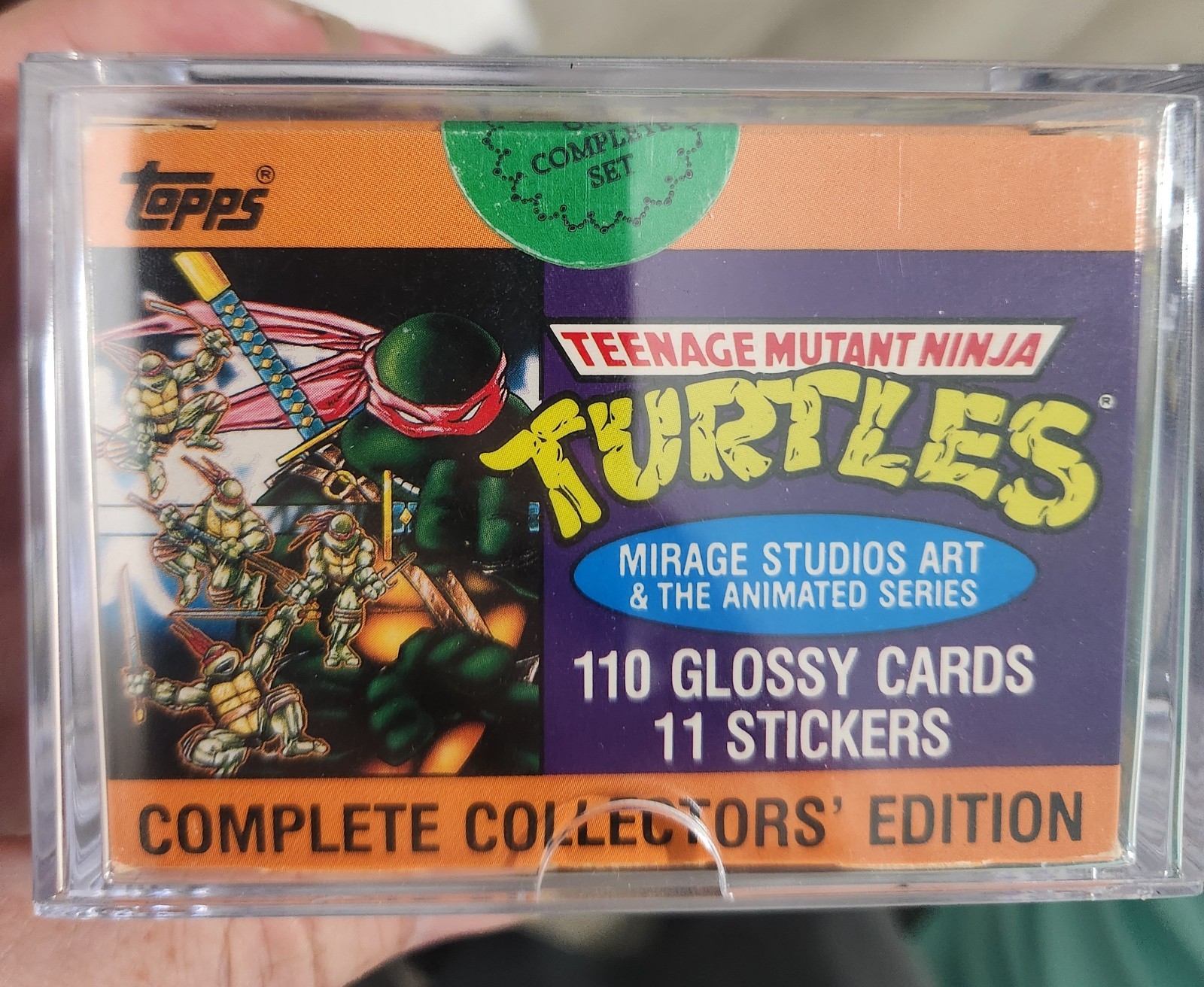 1989 Teenage Mutant Ninja Turtles Collector\'s Edition Sticker Sealed Box