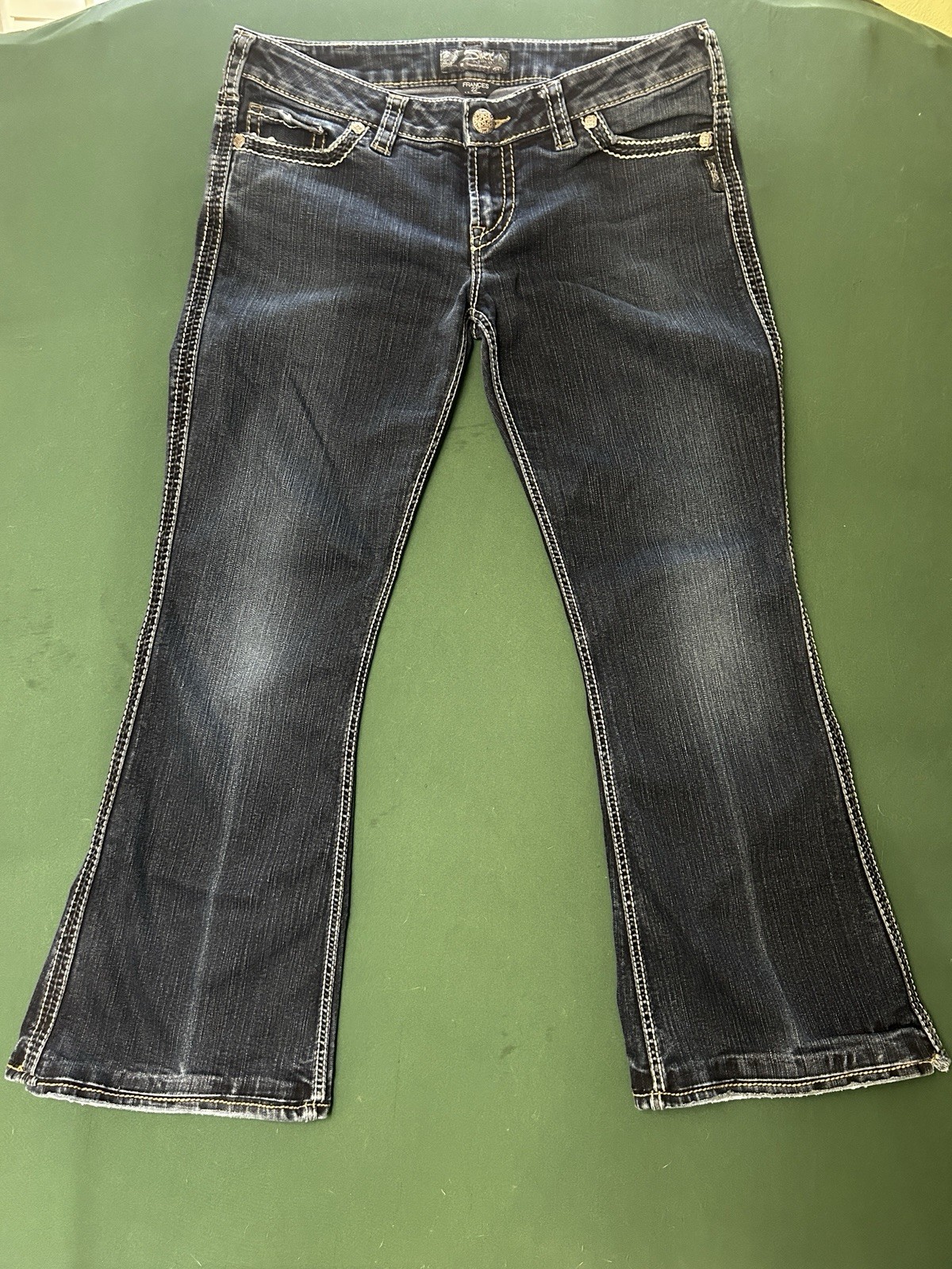 Silver Jeans Co. Women’s Bootcut Jeans Size 32 Dark Wash Slim Mid Rise Silver Jeans Co. Women’s Bootcut Jeans Size 32 Dark Wash Slim Mid Rise