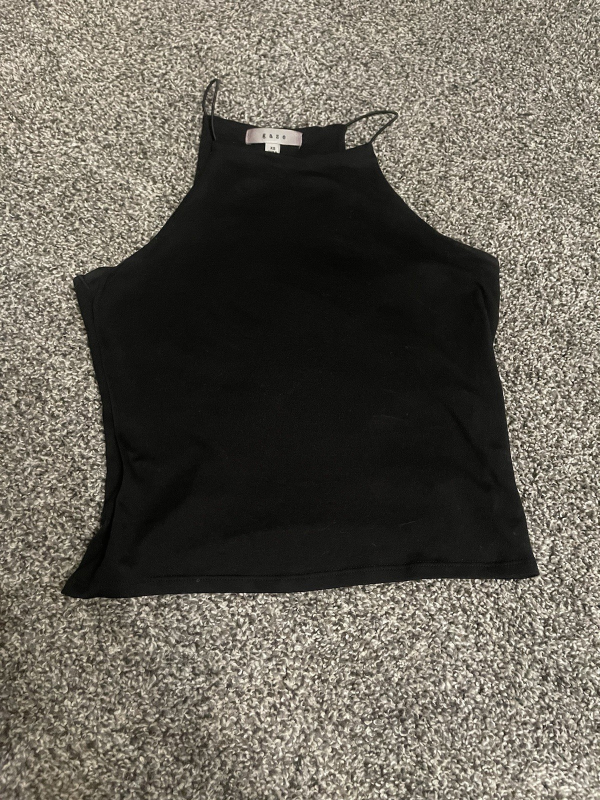 Gaze Black Sleeveless Top XS