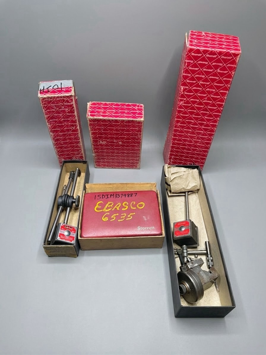 Starrett Magnetic Tools Lot Base No. 657 AA &657 E, And 5635 Machinist Tools USA
