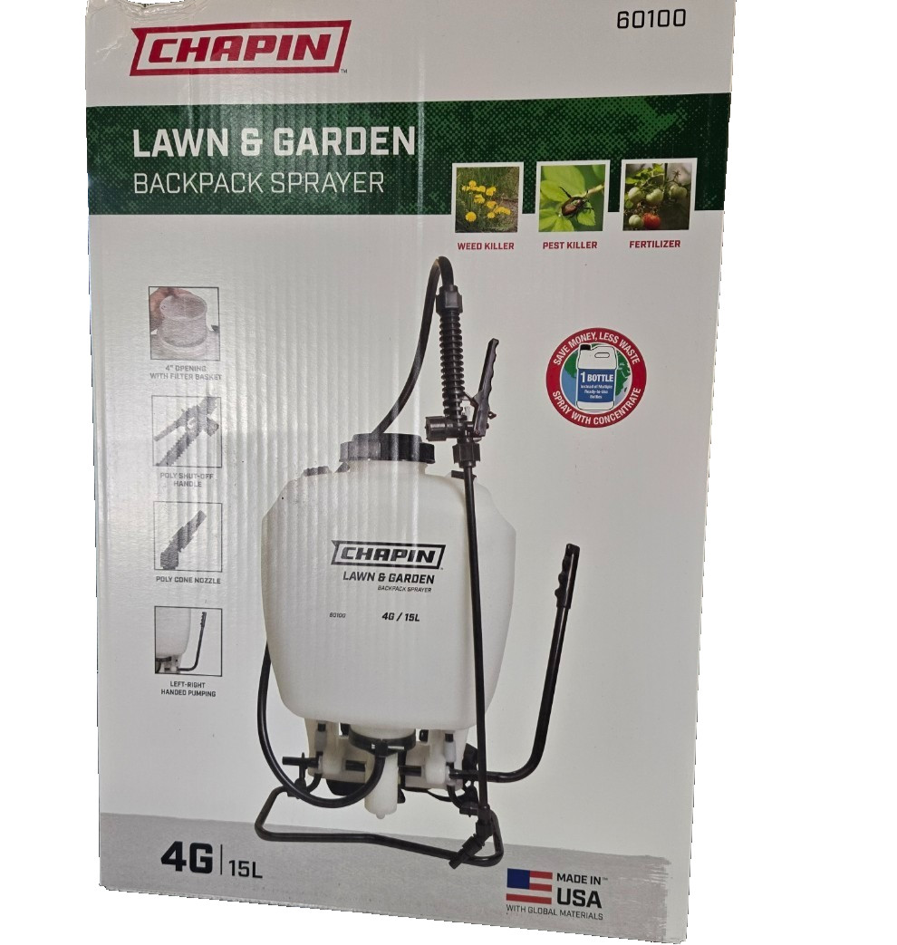 Chapin 60100 Lawn & Garden Backpack Sprayer - 4 Gallon