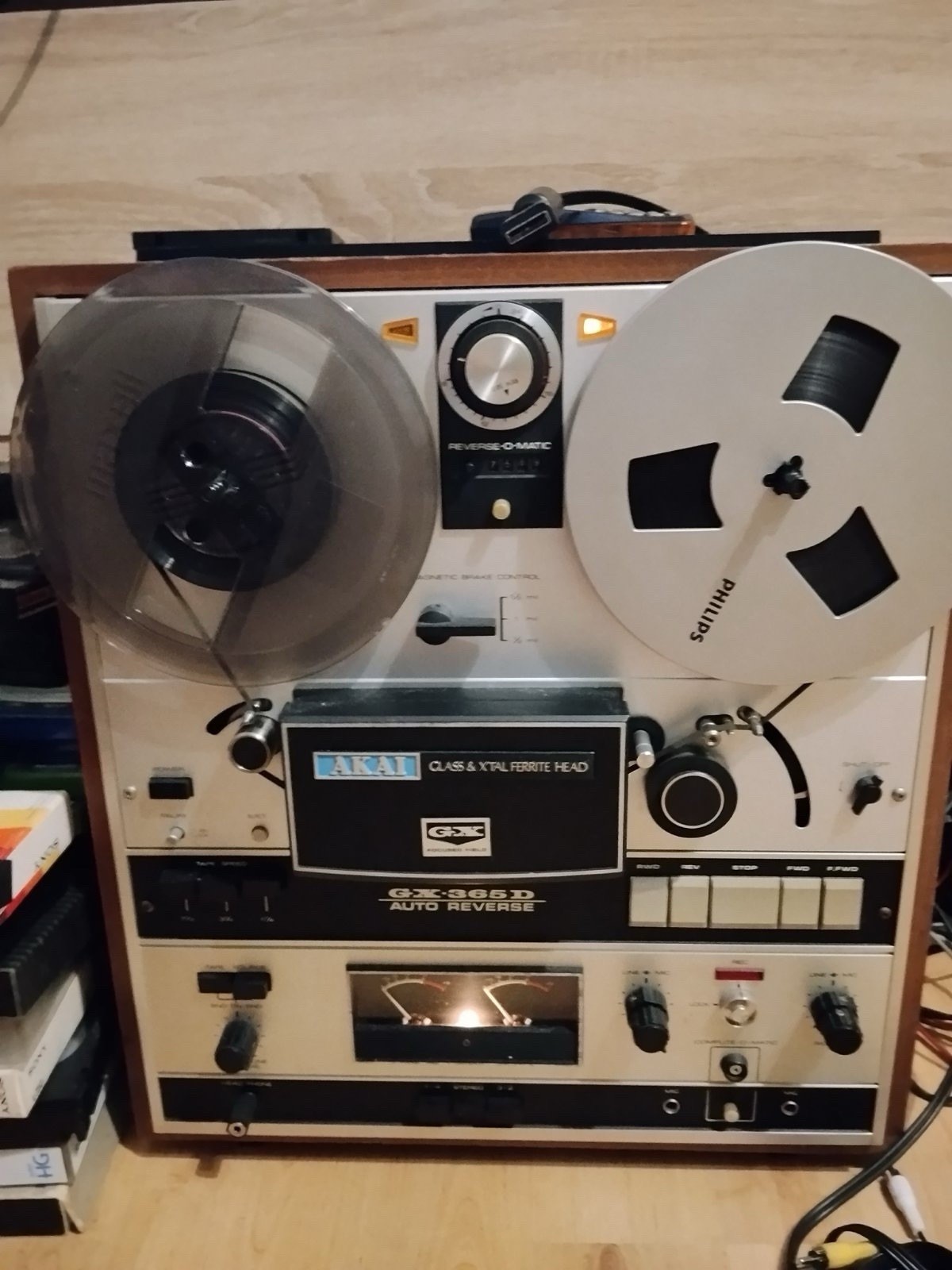 Vintage AKAI GX-365D Reel to Reel Tape Deck Auto Reverse Working Cleaned Vintage AKAI GX-365D Reel to Reel Tape Deck Auto Reverse Working Cleaned