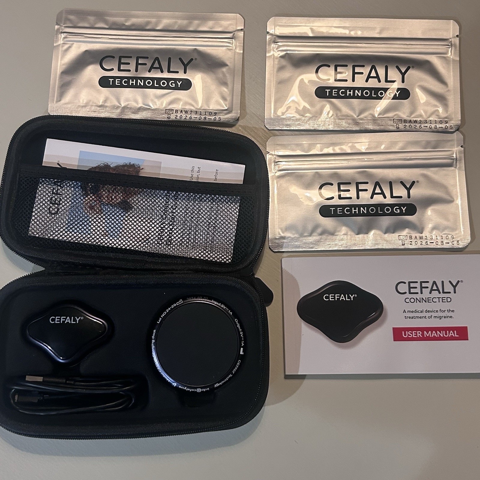 Cefaly medical device for treatment of migraines