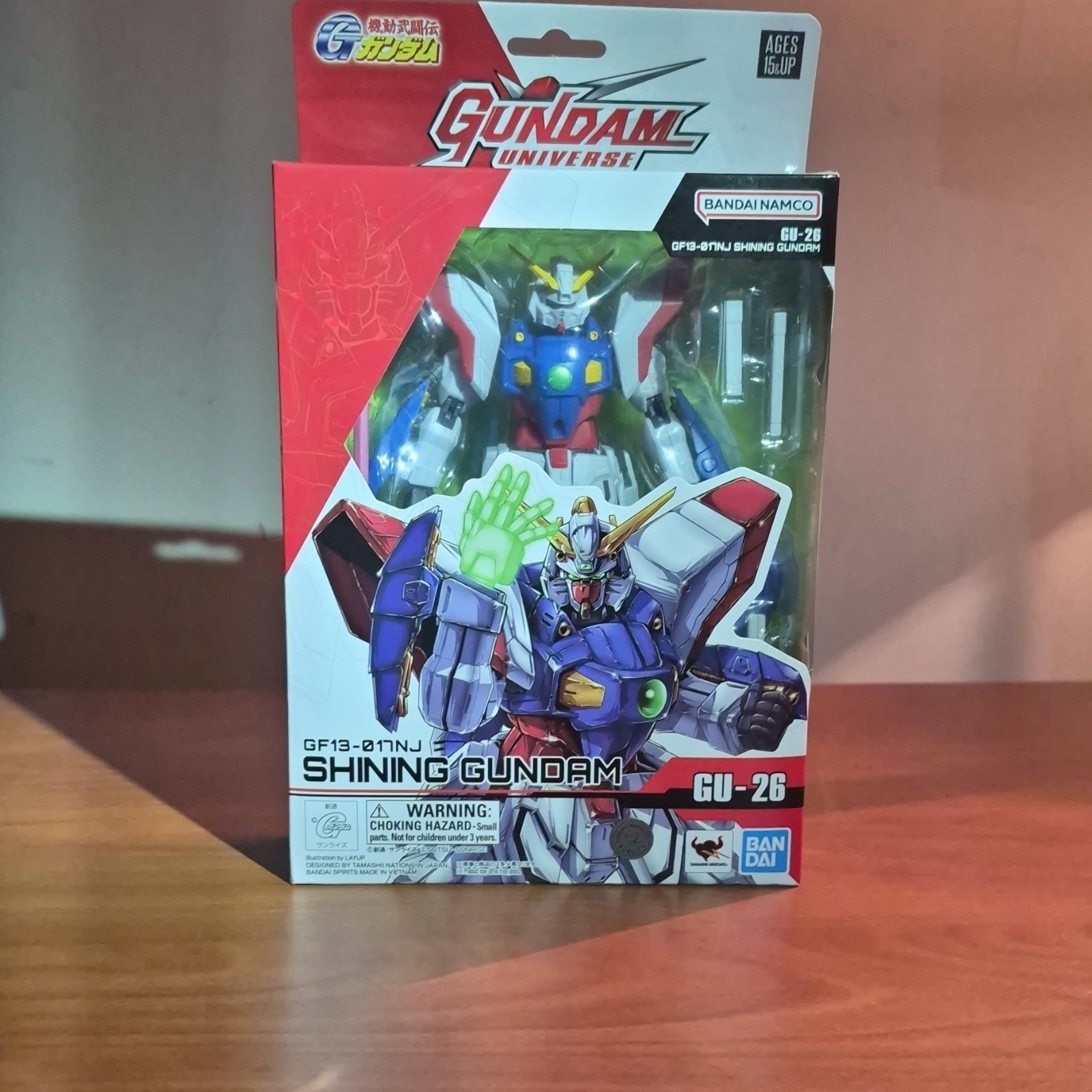 Bandai Namco Gundam Universe GU-26 Shining Gundam Figure Articulated Boxed
