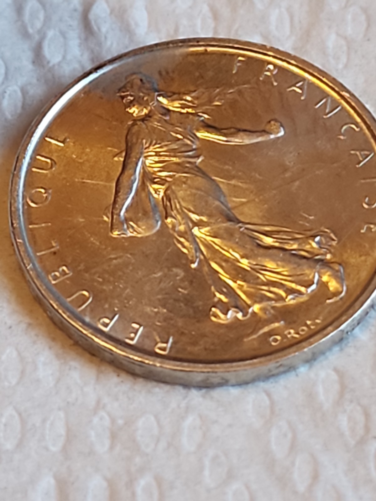 1965 FRANCE French LARGE with La Semeuse SOWER WOMAN Silver 5 Francs 1965 FRANCE French LARGE with La Semeuse SOWER WOMAN Silver 5 Francs