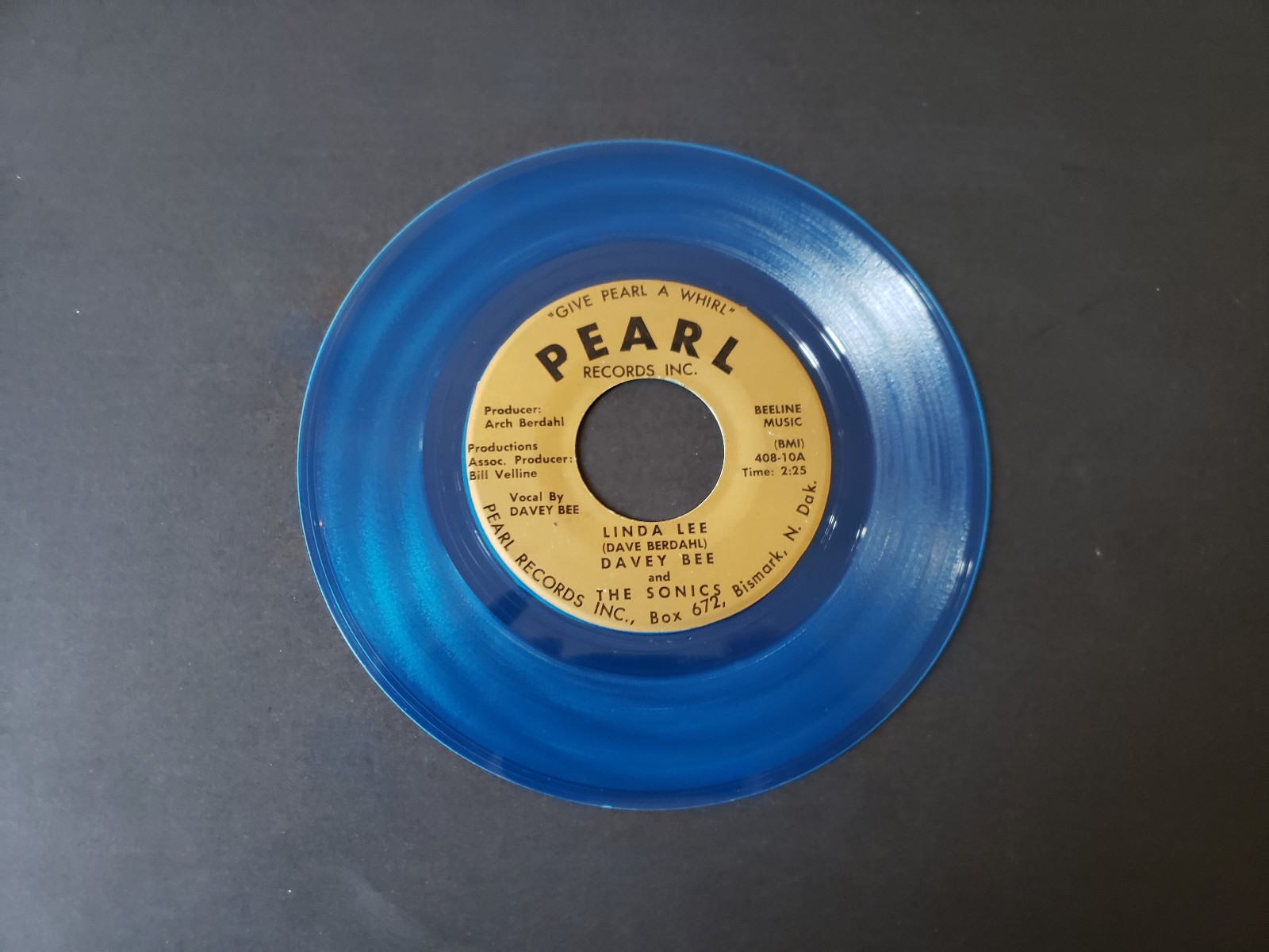 MEGARARE 1950s VG+ rockabilly Davey Bee And The Sonics Linda Lee/Karen 40810 45