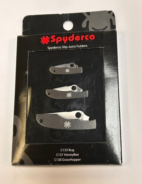 NEW Spyderco Bug Set 3 Knives The Bug, Honeybee, Grasshopper C133P C137P & C138P