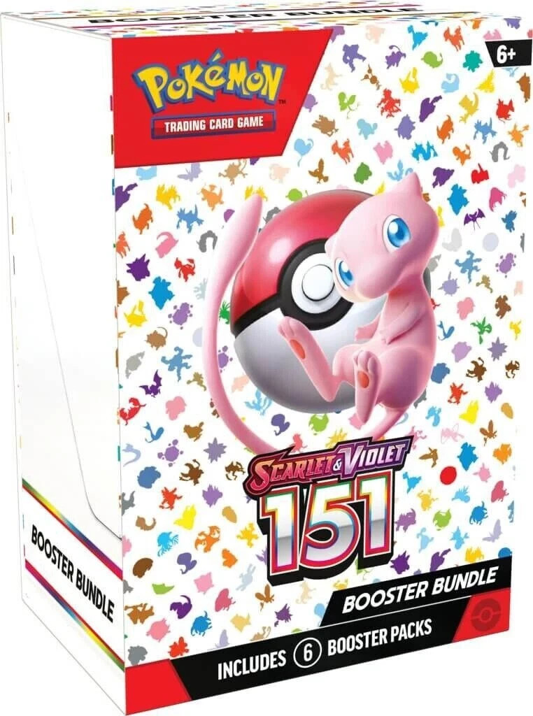 POKEMON 151 Scarlet & Violet TCG Sealed Booster Bundle Box - 6 Packs