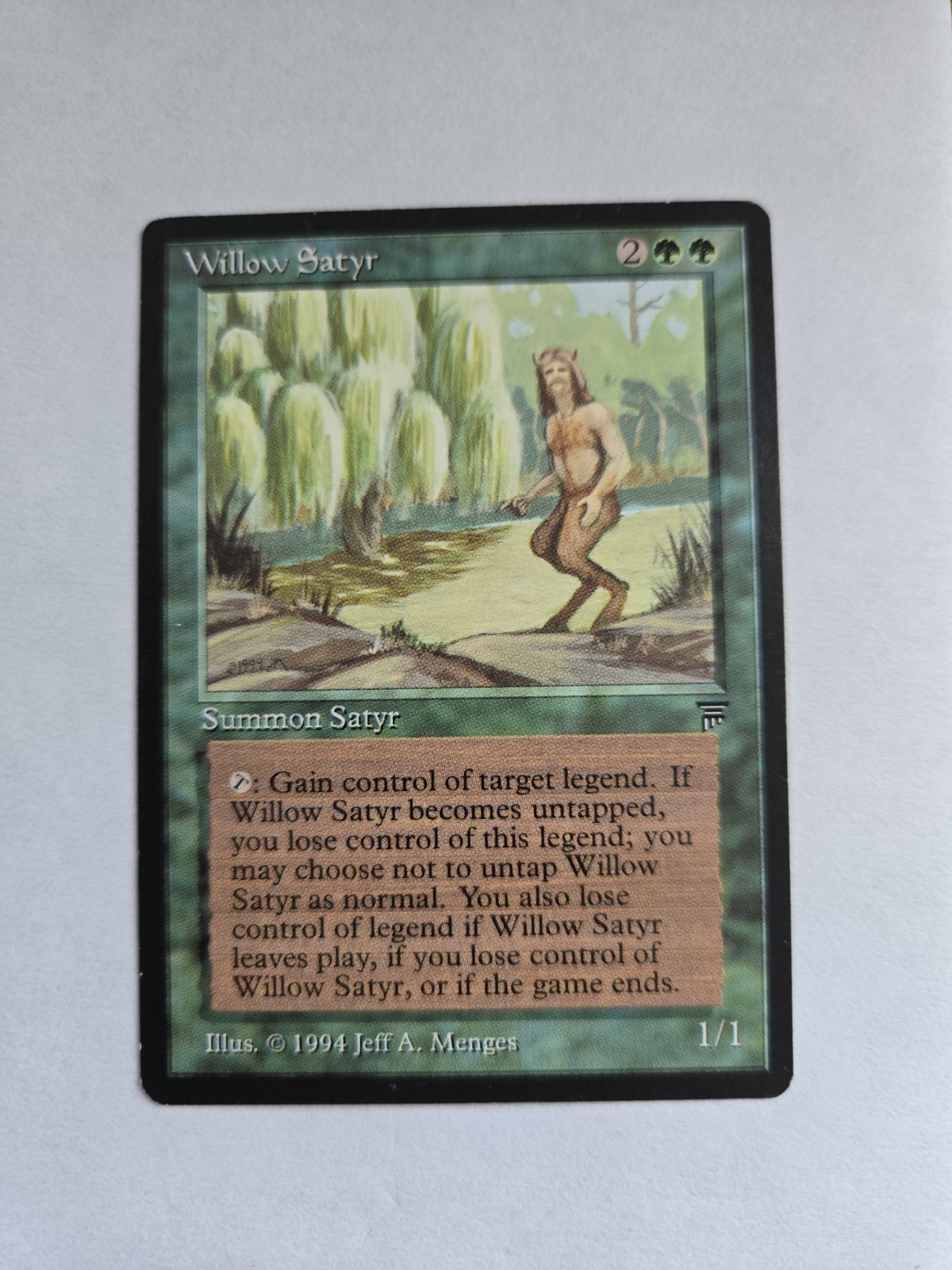 MTG Legends Willow Satyr 1994 Reserved List Excellent Condition MTG Legends Willow Satyr 1994 Reserved List Excellent Condition