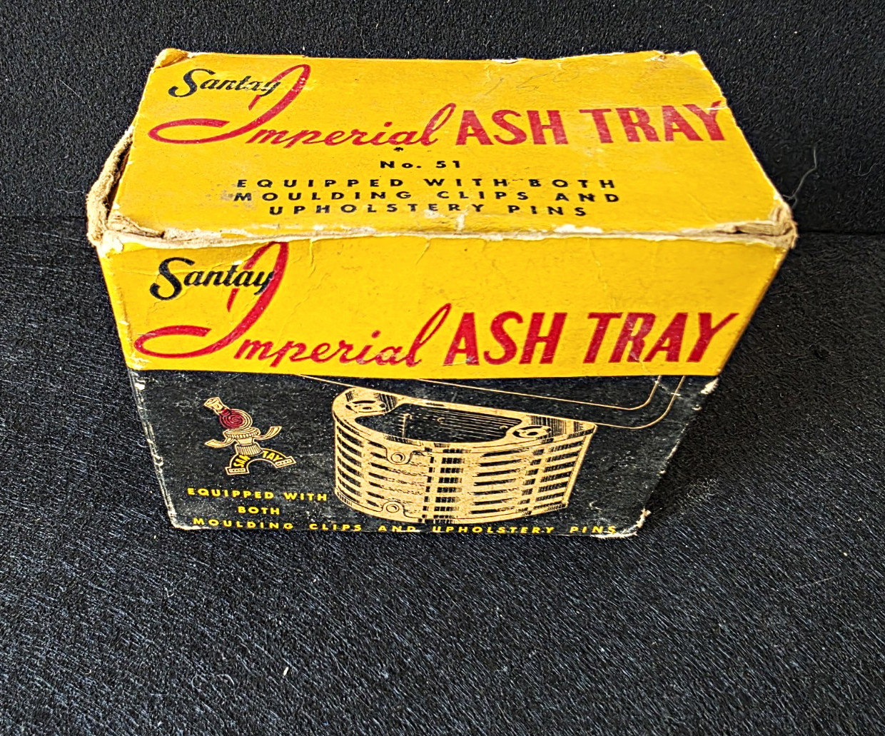 Vintage NOS SANTAY IMPERIAL ASHTRAY #51 Made In USA 1940 - 1950s Vintage NOS SANTAY IMPERIAL ASHTRAY #51 Made In USA 1940 - 1950s