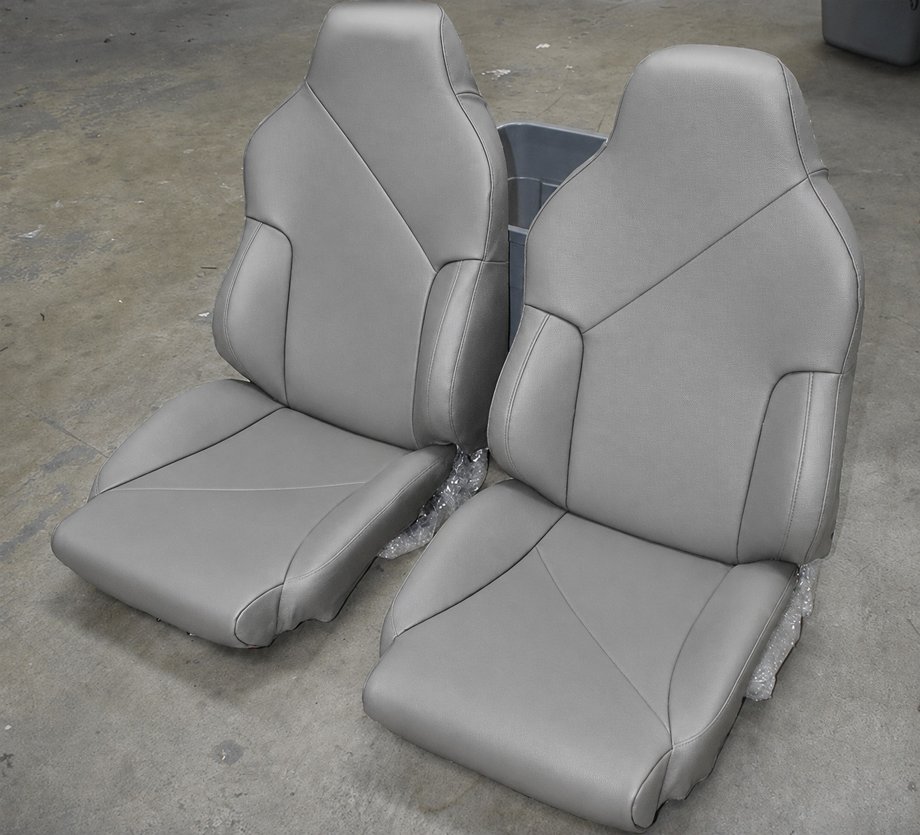 for 94-96 CHEVY CORVETTE C4 SPORT S.LEATHER CUSTOM FIT PAIR SEAT COVERS GREY for 94-96 CHEVY CORVETTE C4 SPORT S.LEATHER CUSTOM FIT PAIR SEAT COVERS GREY