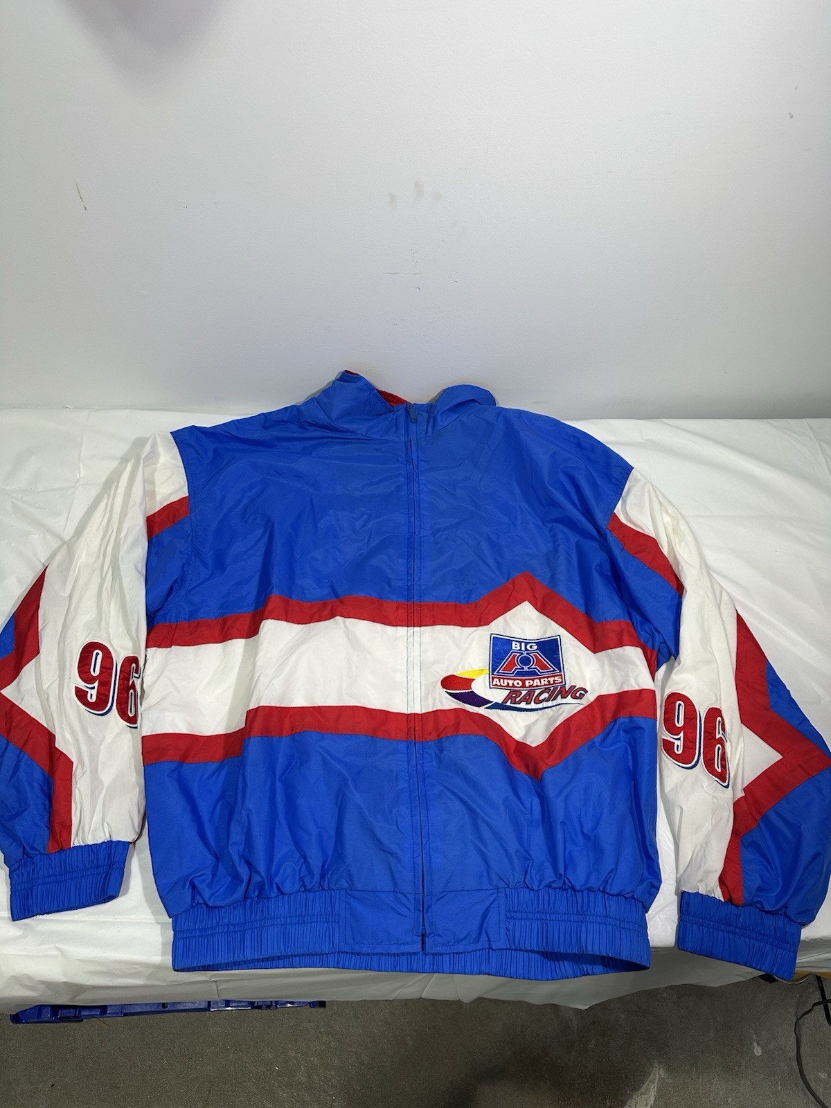 Vintage 90s Big A Auto Parts Racing Dealer Jacket XL NASCAR #96 Windbreaker Vintage 90s Big A Auto Parts Racing Dealer Jacket XL NASCAR #96 Windbreaker