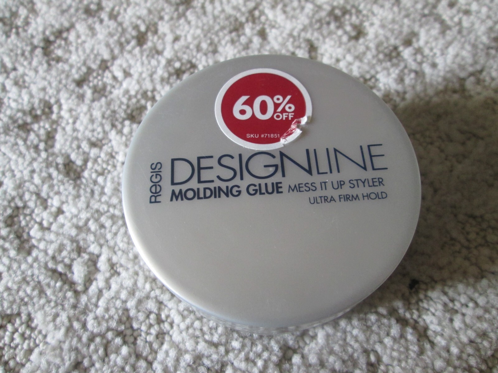 💕RARE❤️Regis DESIGNLINE Molding Glue Mess It Up Styler Ultra Firm Hold  2oz Jar