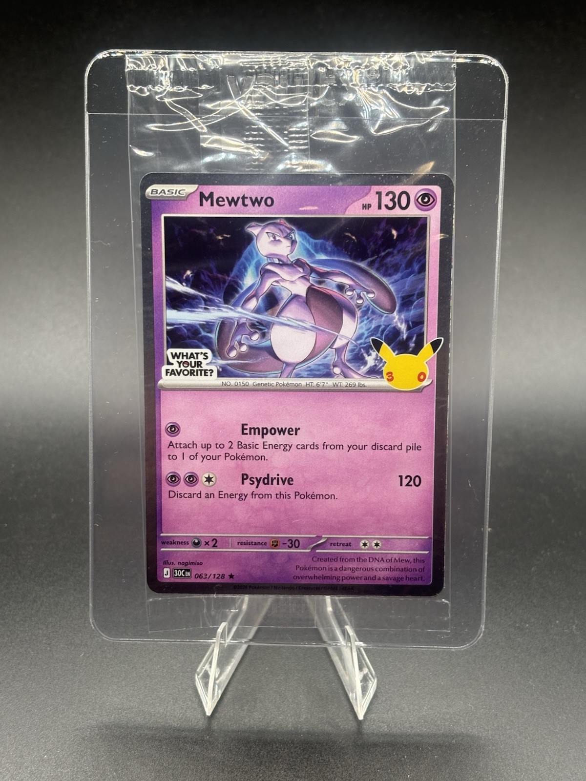 Target Mewtwo Cosmic Holo Promo 30th Celebration (Sealed) Pokemon TCG Target Mewtwo Cosmic Holo Promo 30th Celebration (Sealed) Pokemon TCG