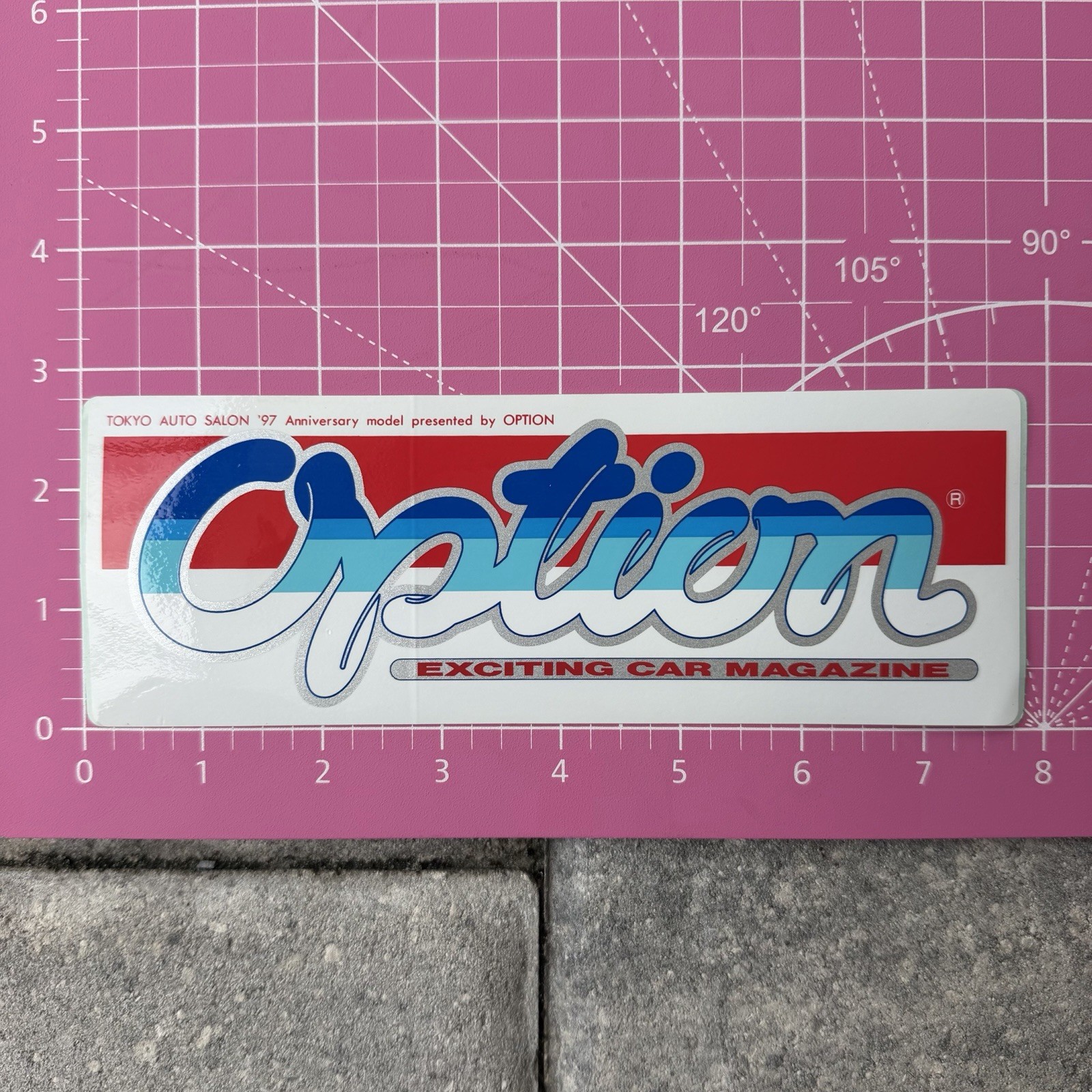 Option2 Sticker Magazine JDM Japan Drifting Vintage Original 100% Authentic
