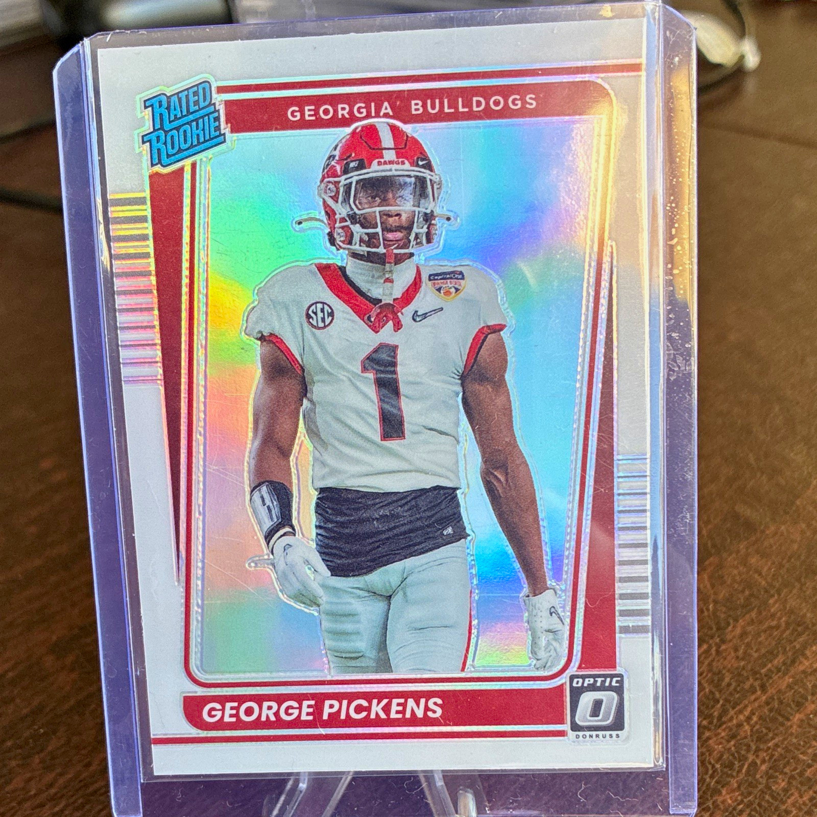 Panini 2022 Chronicles Donruss Optic Draft Picks - George Pickens RC Prizm #23 Panini 2022 Chronicles Donruss Optic Draft Picks - George Pickens RC Prizm #23