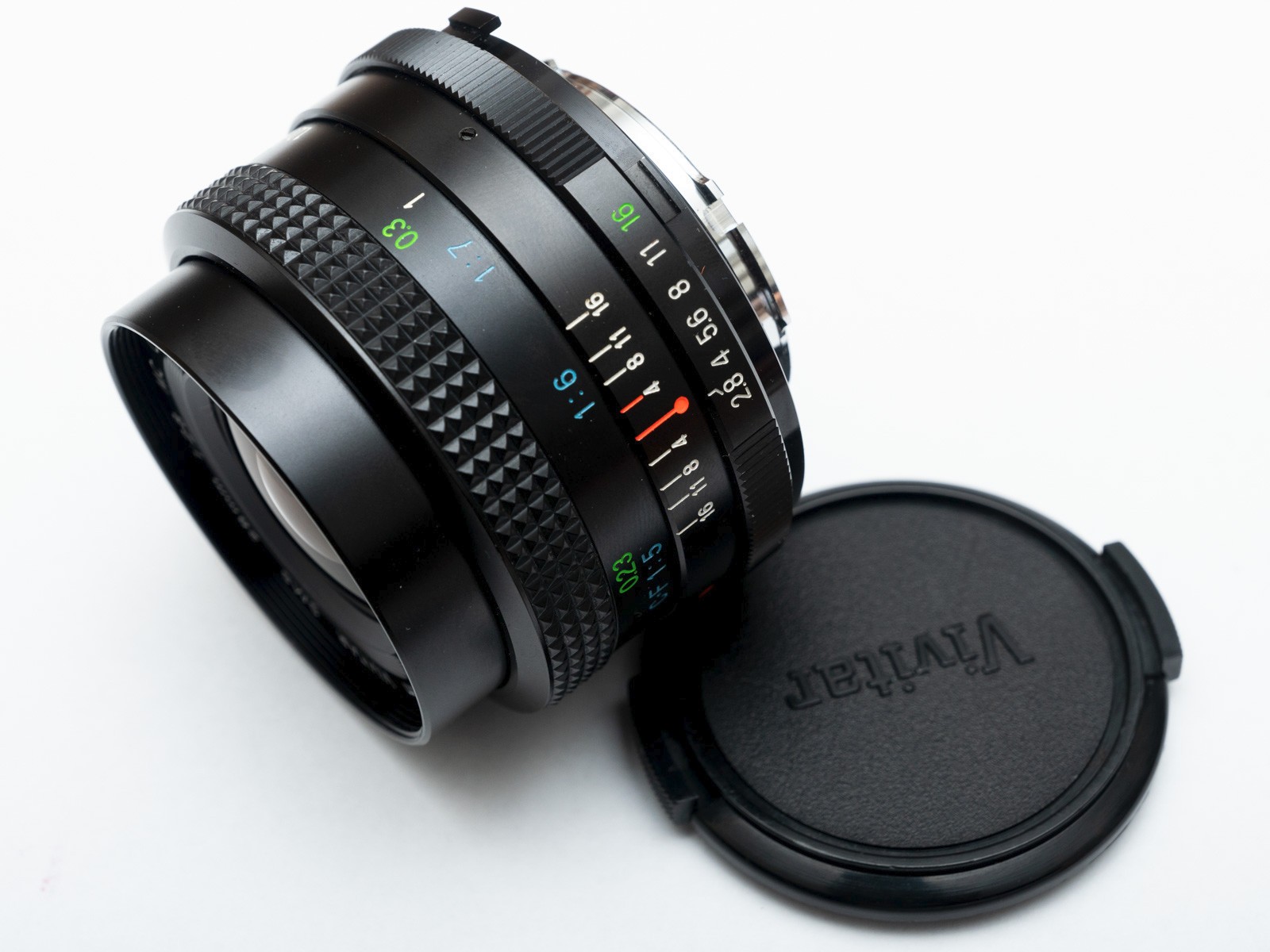 A+ Vivitar Komine 28mm f/2.8 Close Focus Wide Angle Lens Minolta MD Mount
