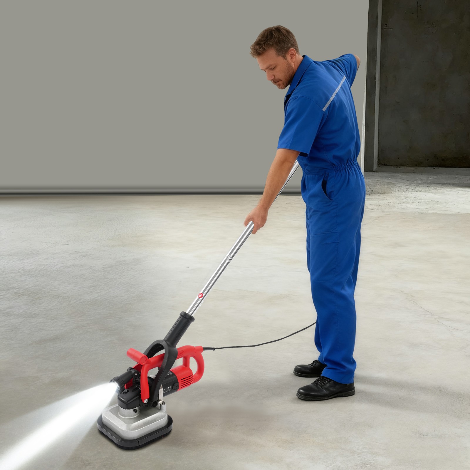 Surface Concrete Floor Grinder Concrete Grinding Machine W/ Extension Rod 3800W