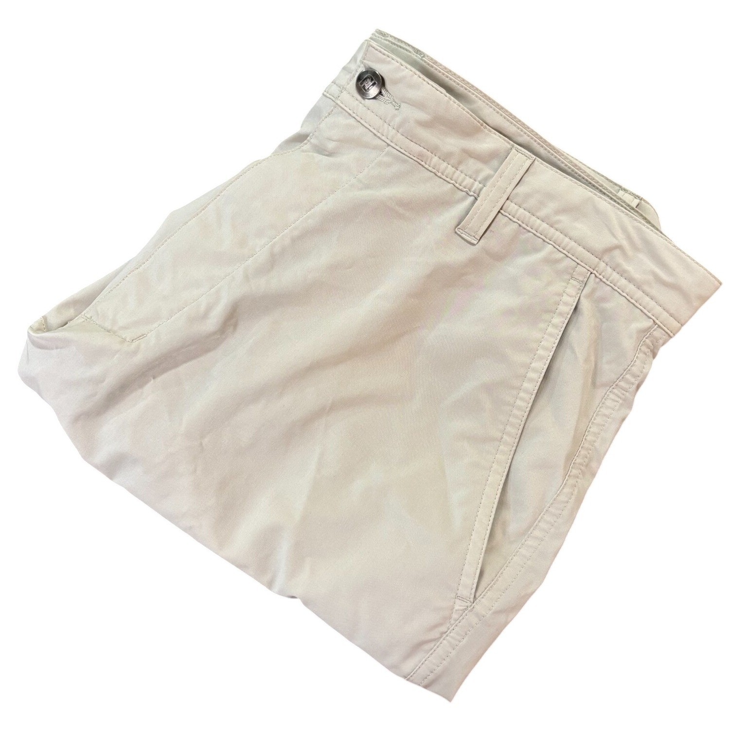 FOOTJOY Golf Shorts Mens 34 Beige Performance Stretch Lightweight Flat Front