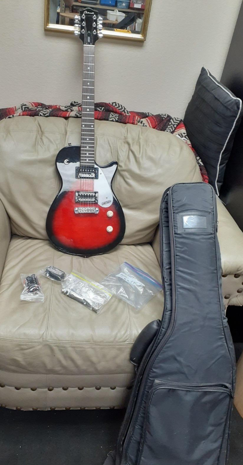 Vintage Gretsch Electromatic Junior Jet LP Style Guitar ENHANCED & Gig Bag Vintage Gretsch Electromatic Junior Jet LP Style Guitar ENHANCED & Gig Bag