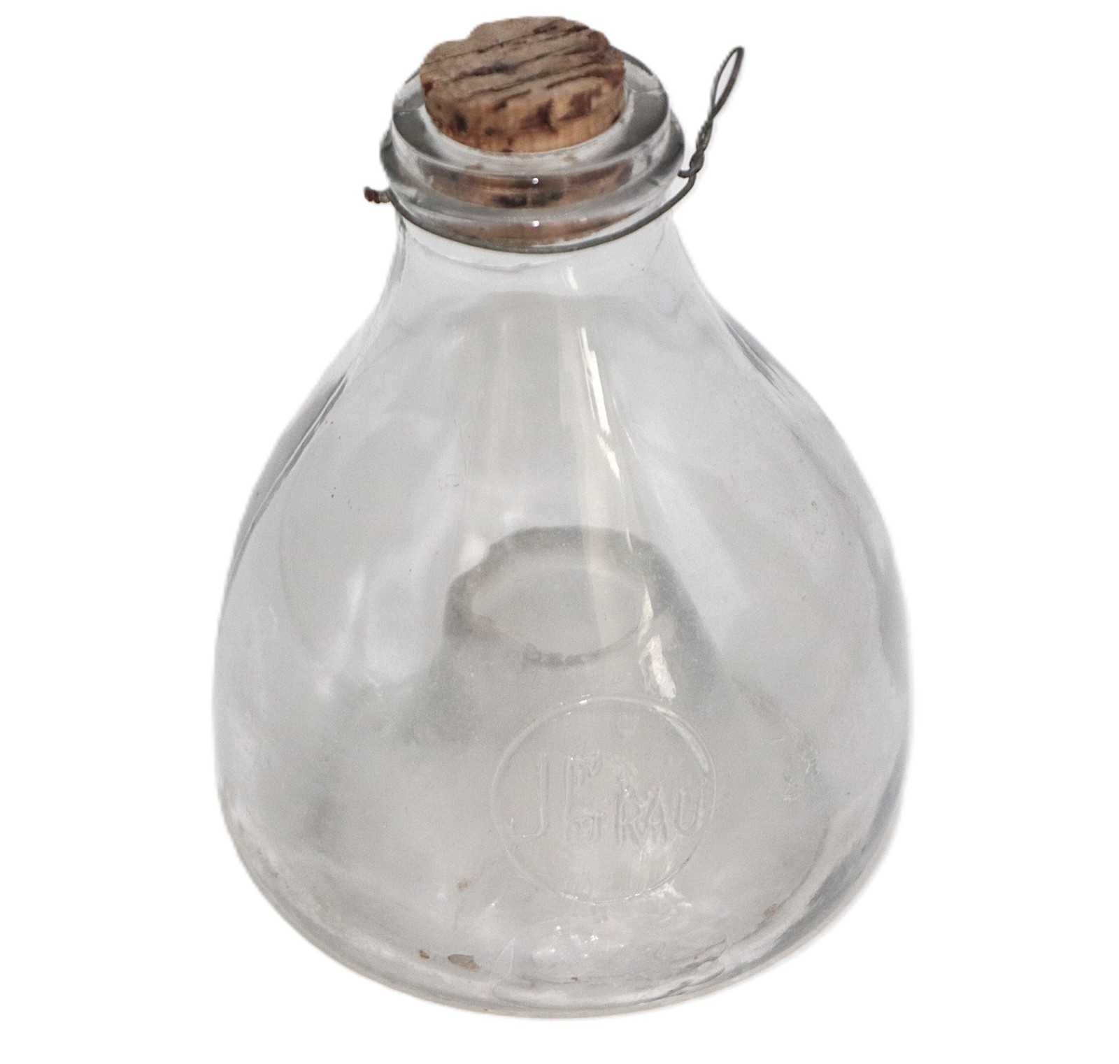 Vintage Antique J. Grau Glass Flytrap