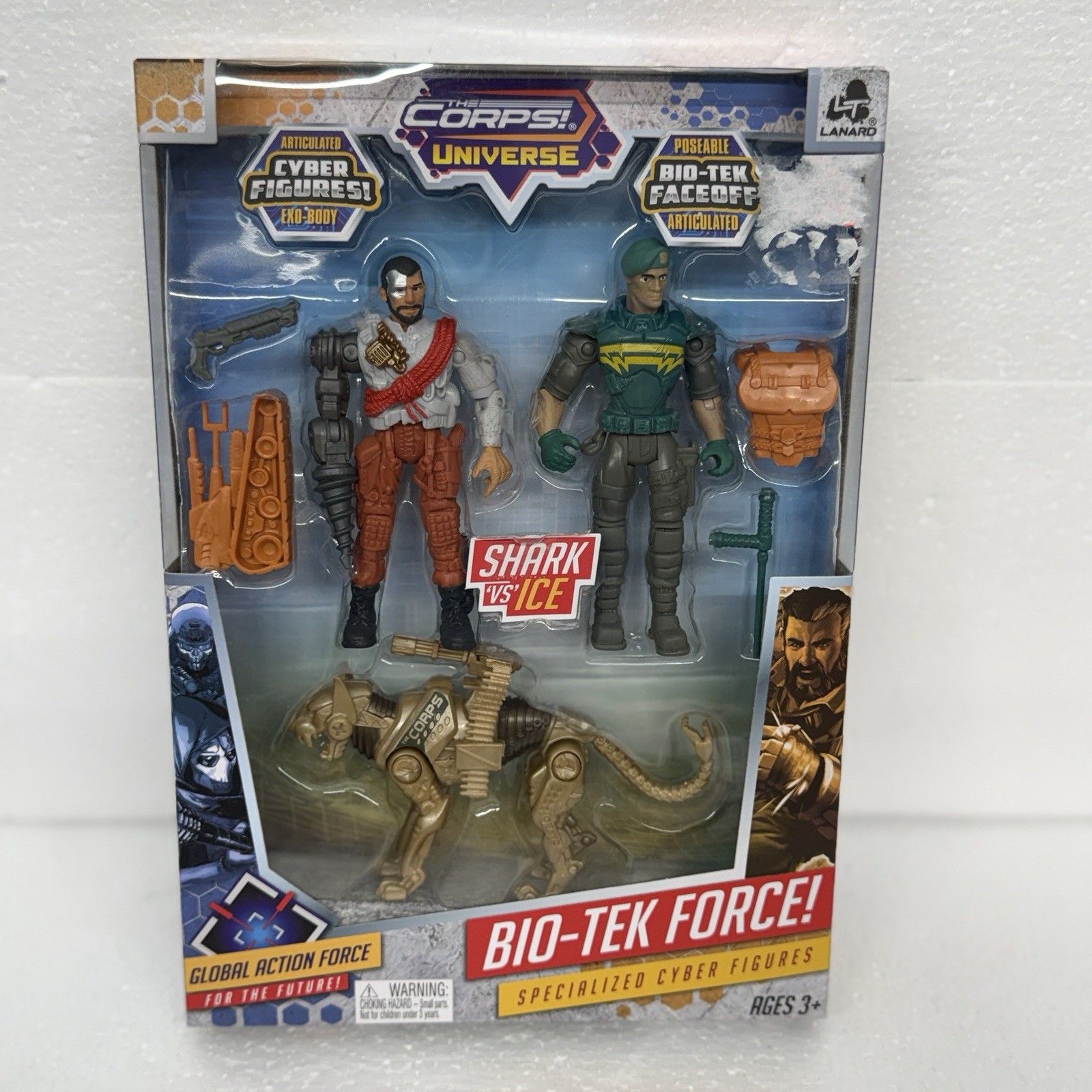 The Corps - Bio-Tek Force - Void vs Eagle Eye - Dino Robot - Lanard - NEW