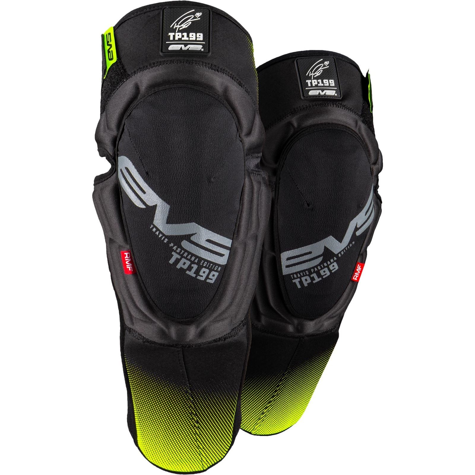 EVS Sports TP199 KNEE/SHIN GUARD BLACK/HI-VIS LG/XL TP199K-BKHV-L/XL