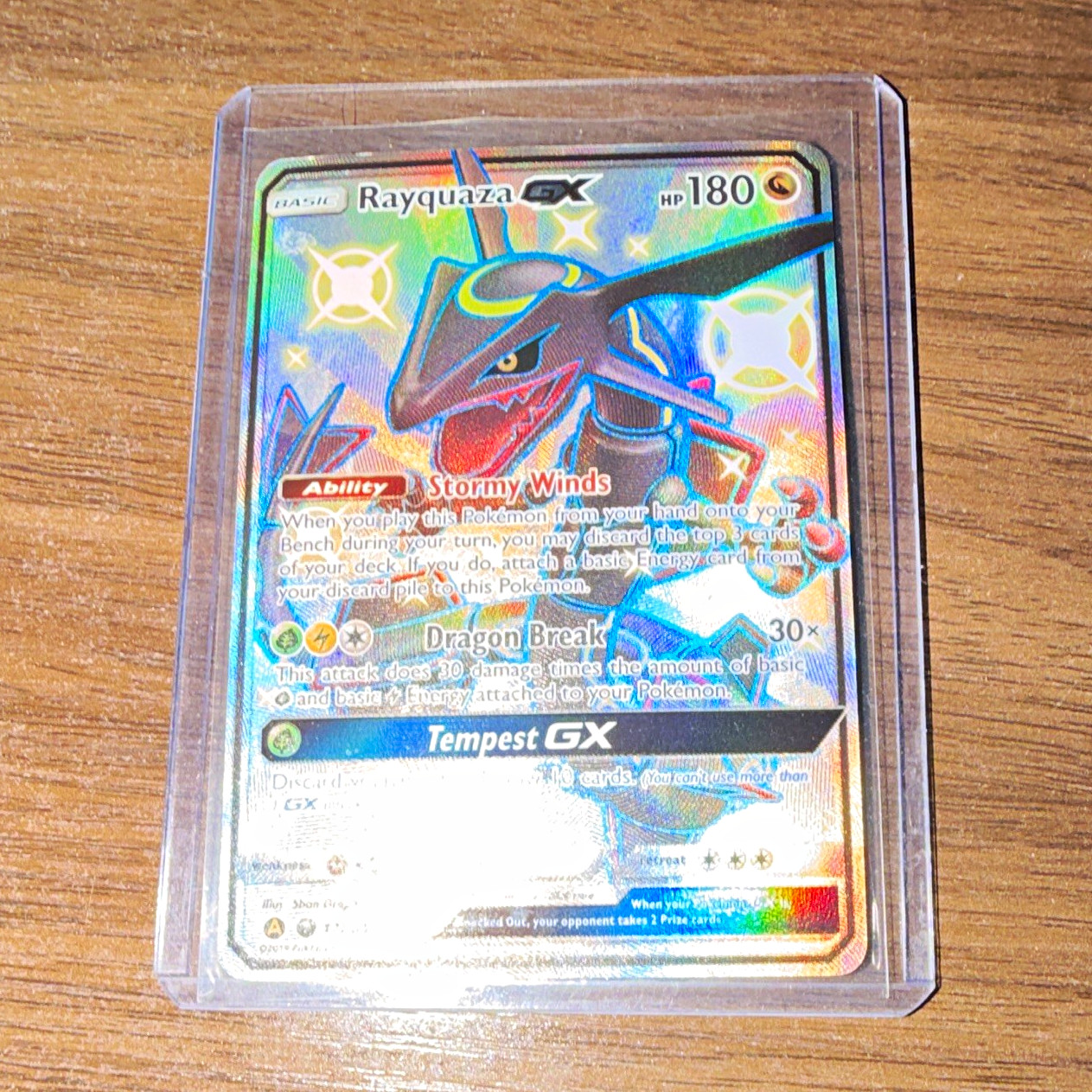 Pokemon Rayquaza GX 177A/168 Alternate Art Promo Holo 180 HP English Basic Pokemon Rayquaza GX 177A/168 Alternate Art Promo Holo 180 HP English Basic
