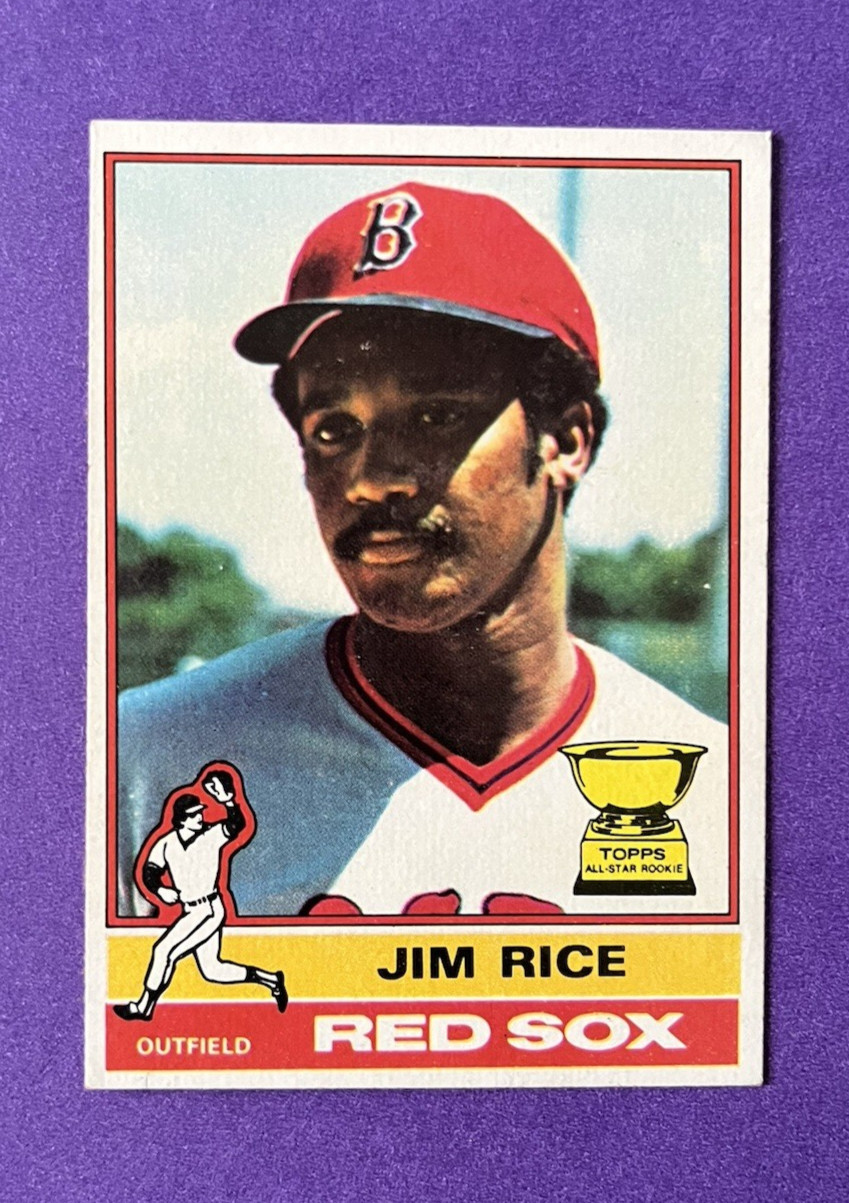 Jim Rice 1976 Topps - #340 Boston Red Sox HOF Jim Rice 1976 Topps - #340 Boston Red Sox HOF